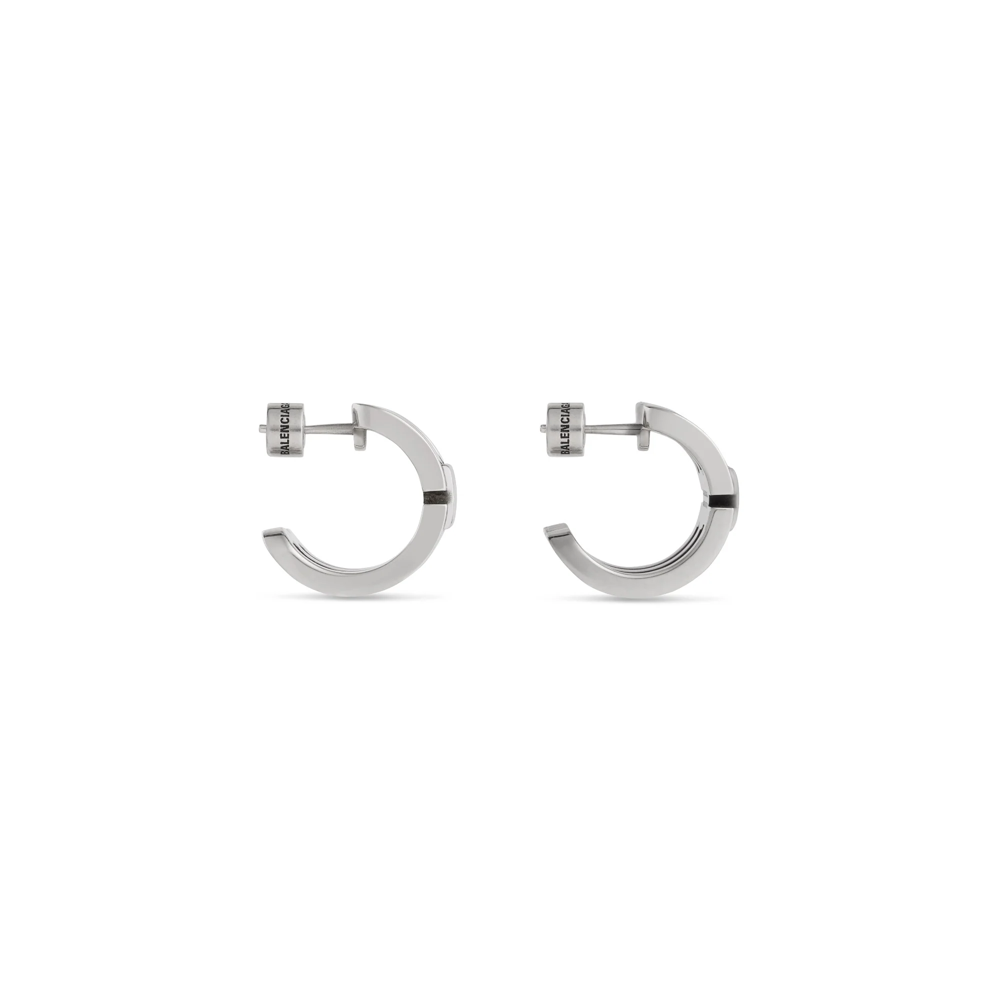 BB Icon Hoop Earrings P - Antique Silver - Image 5