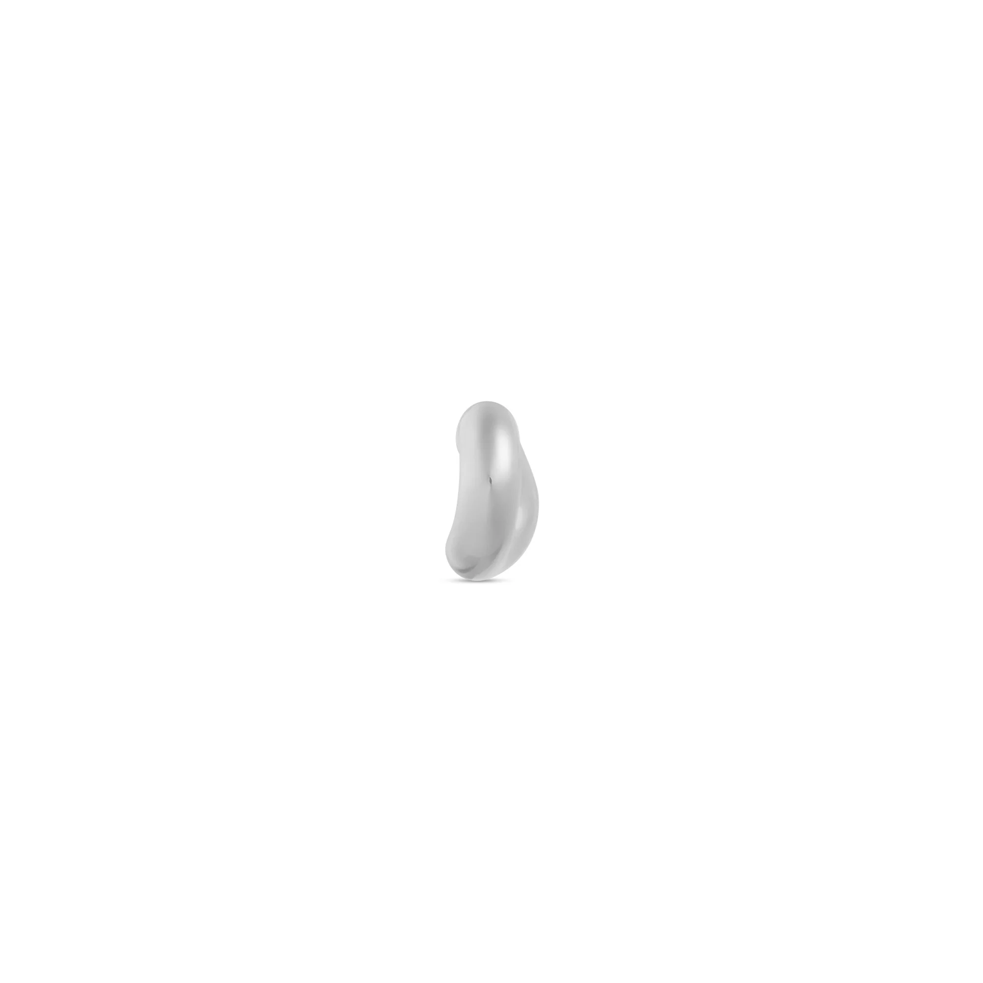 Loop Ear Cuff - Shiny Silver - Image 2