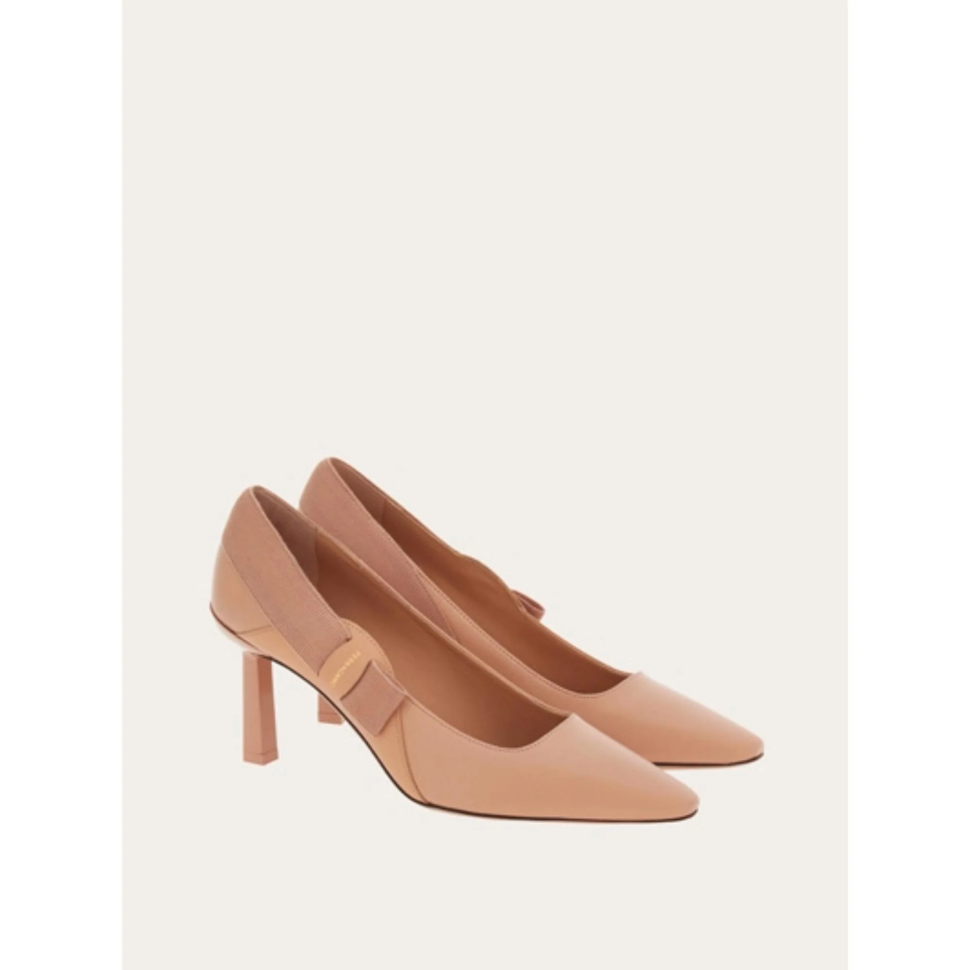 Pumps with Side Vara Bow - Amaretti - Image 3