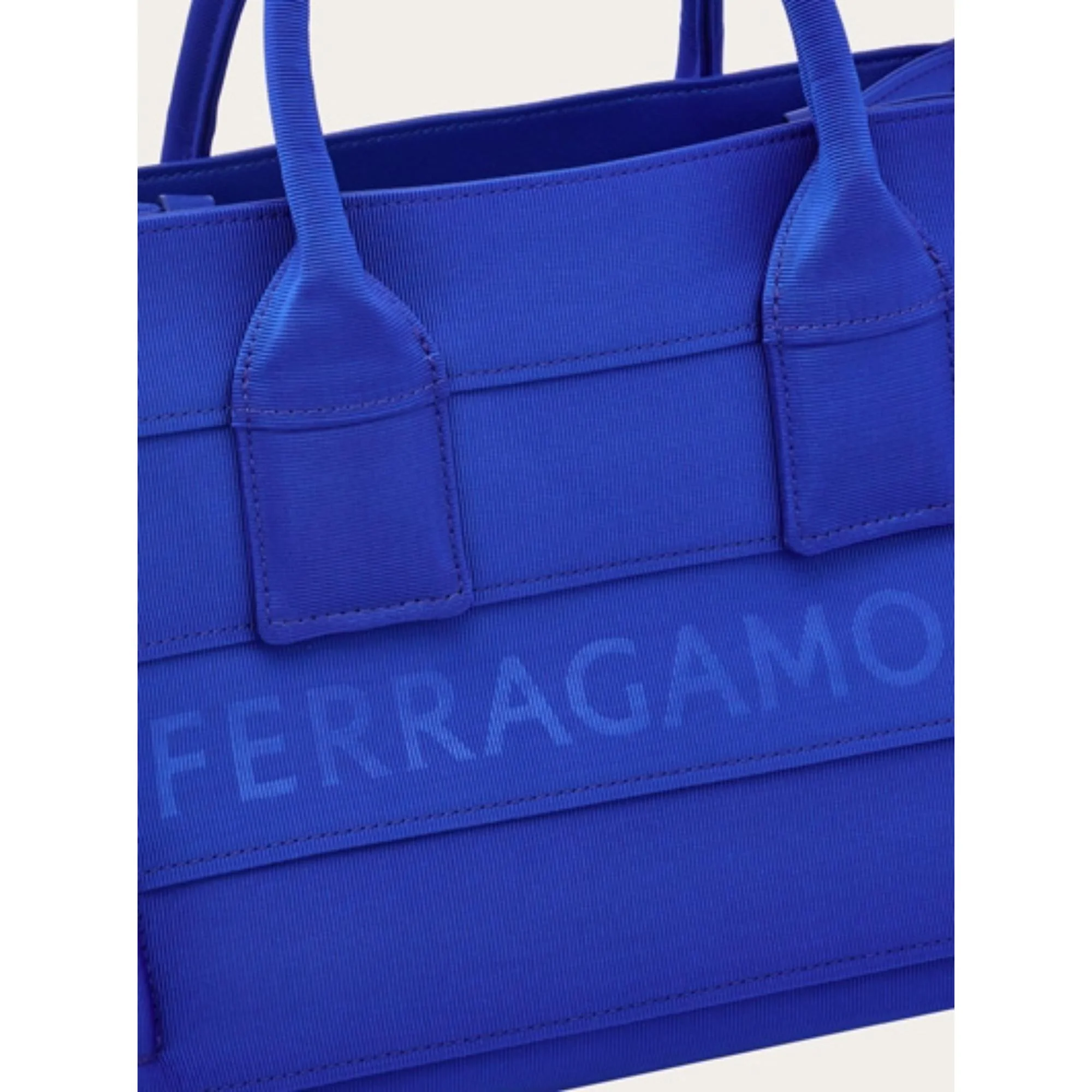 Small Tote Bag with Signature - Lapis Lazuli - Image 5