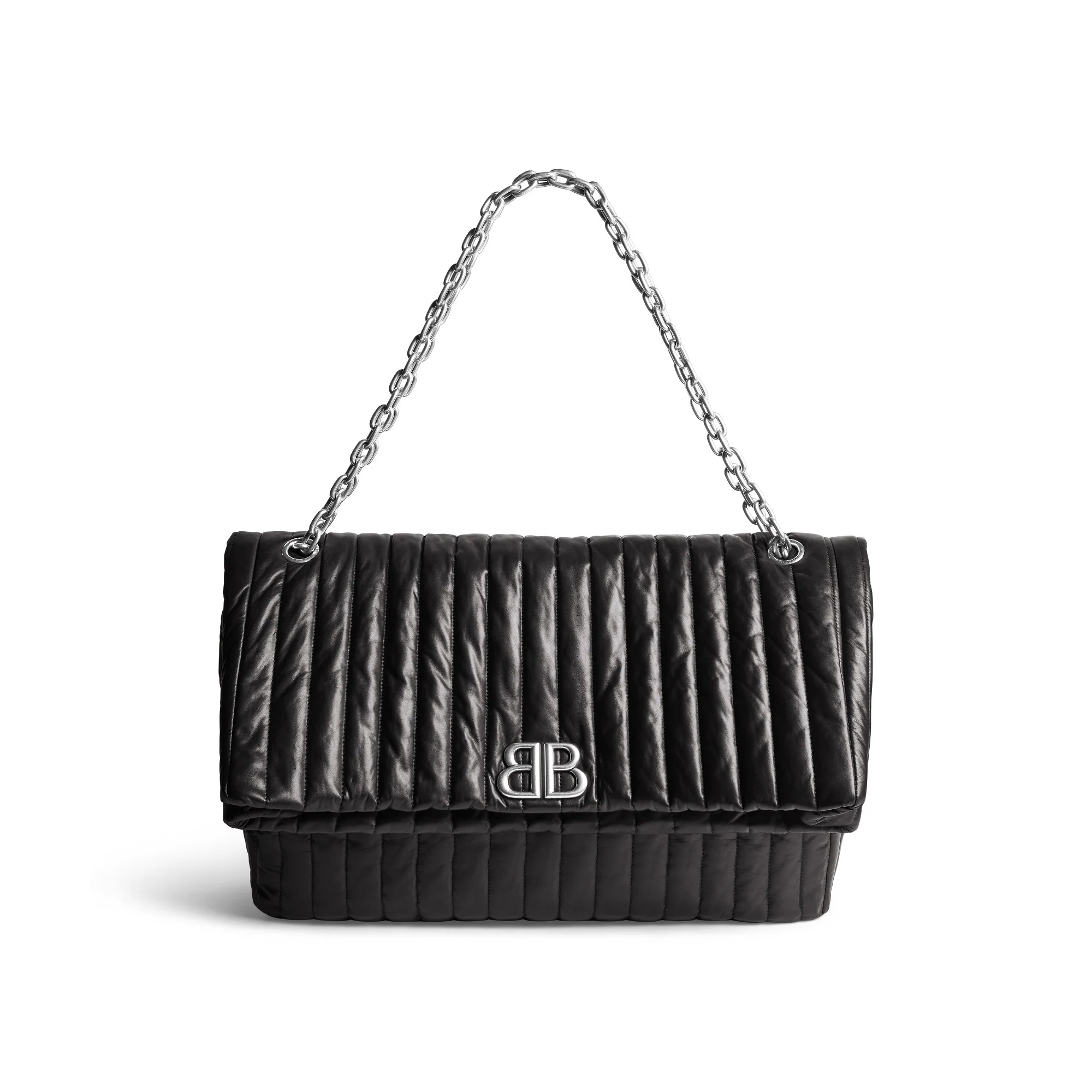Monaco Chain Bag L - Black - Image 4