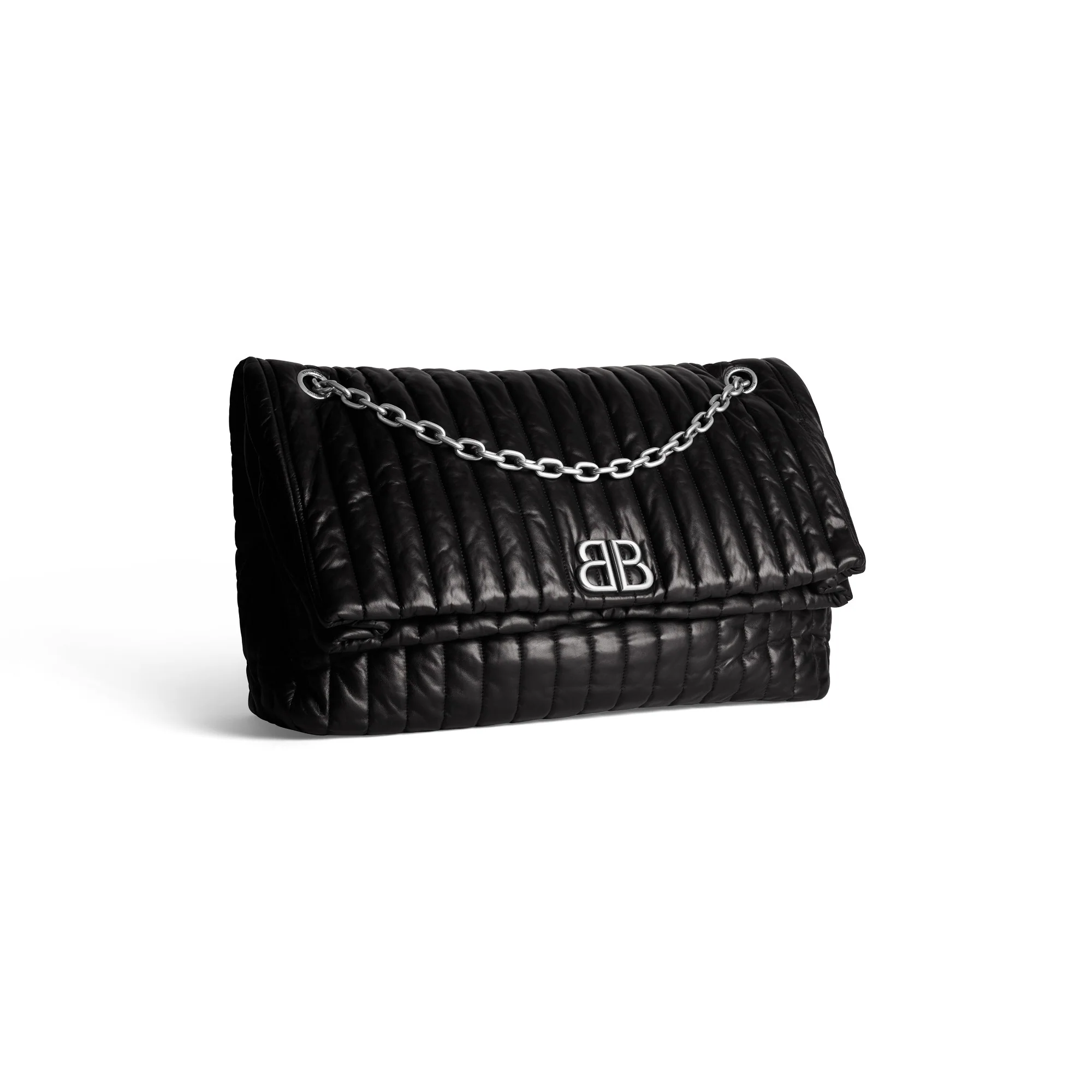 Monaco Chain Bag L - Black - Image 8