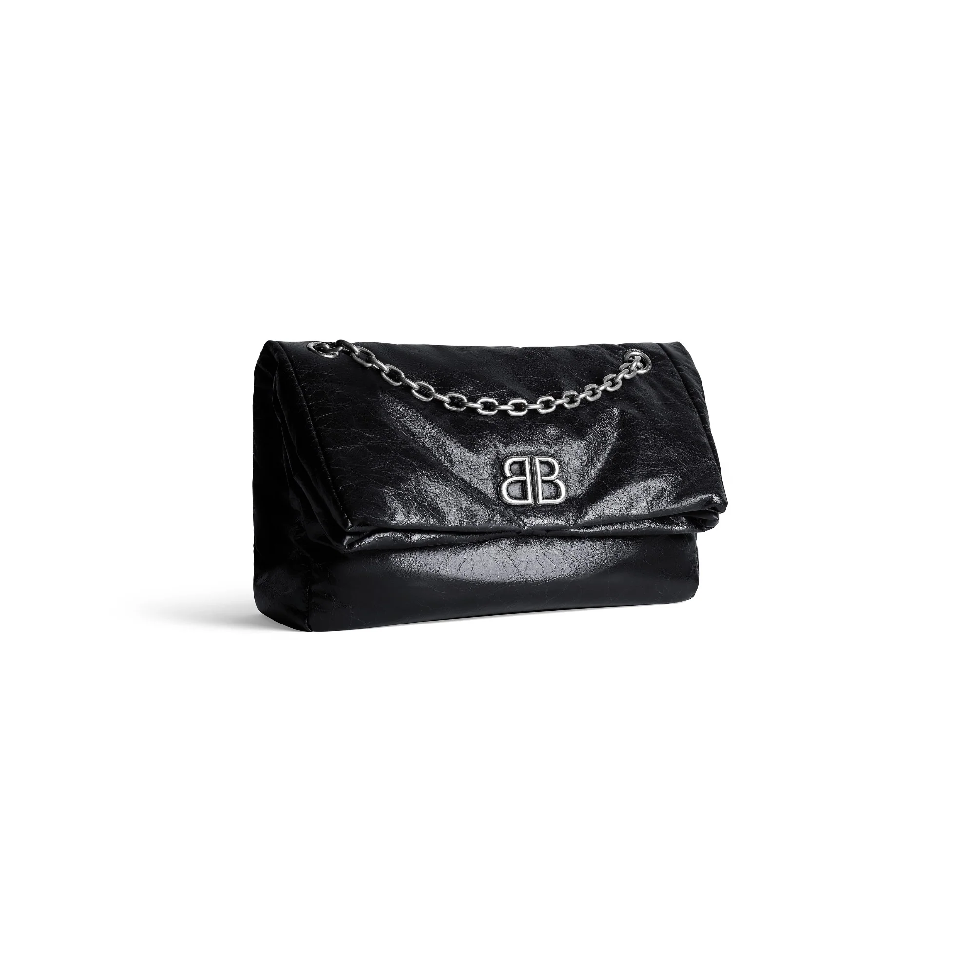 Monaco Chain Bag M - Black - Image 5