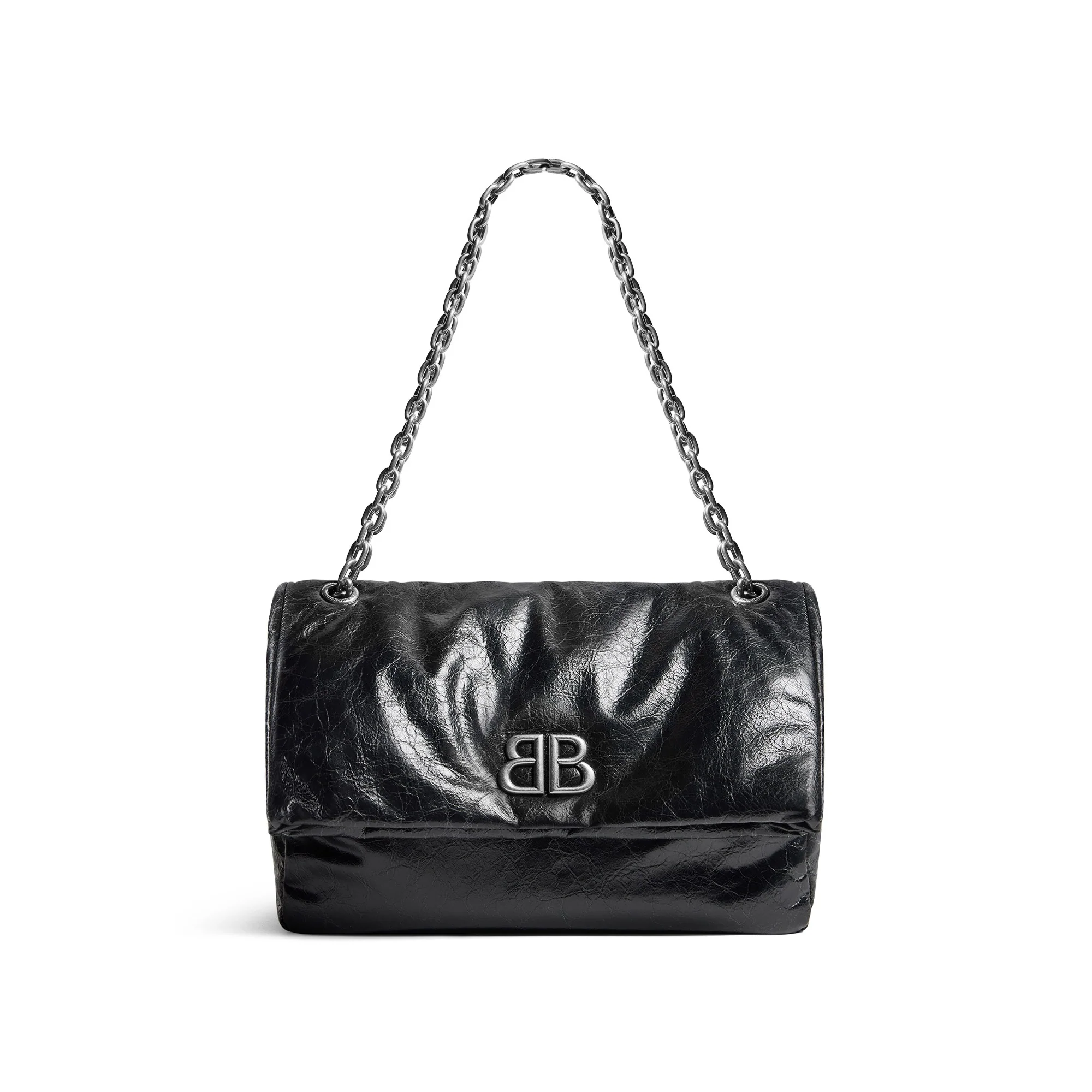 Monaco Chain Bag M - Black - Image 6