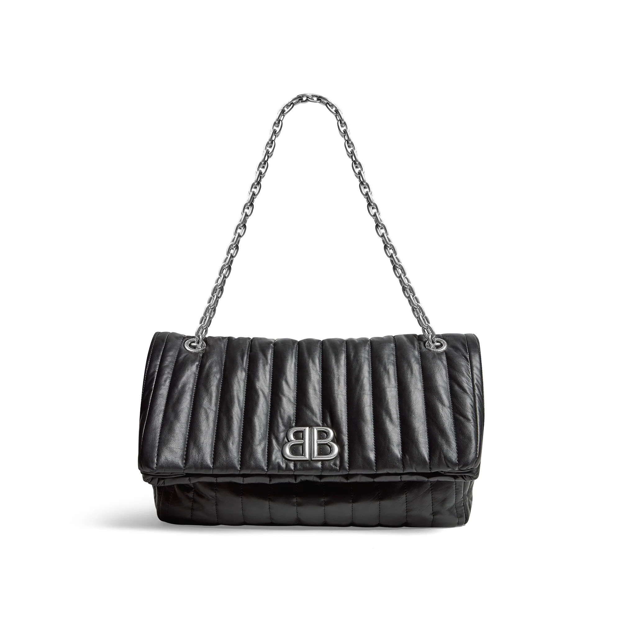 Monaco Chain Bag M - Black - Image 4