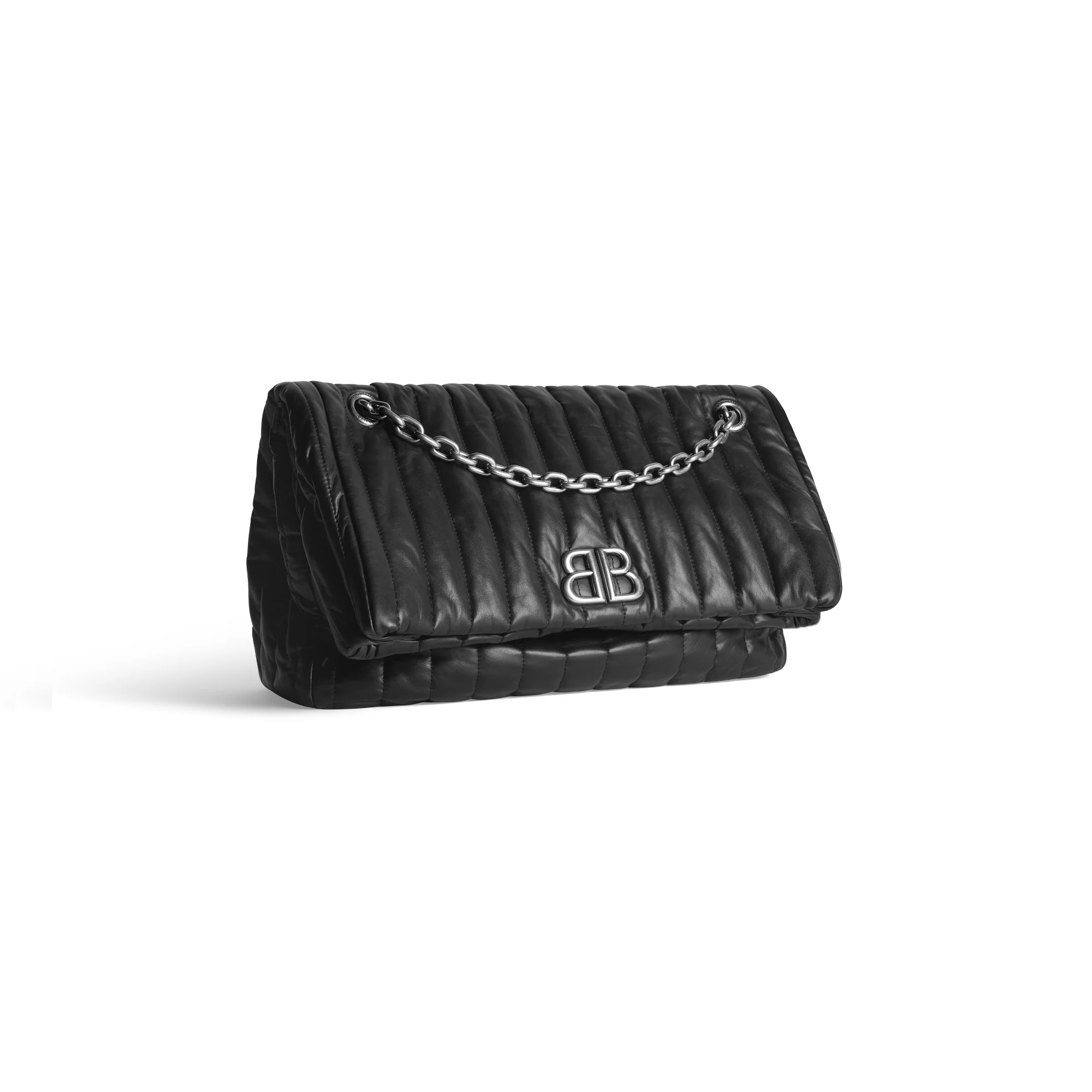 Monaco Chain Bag M - Black - Image 7