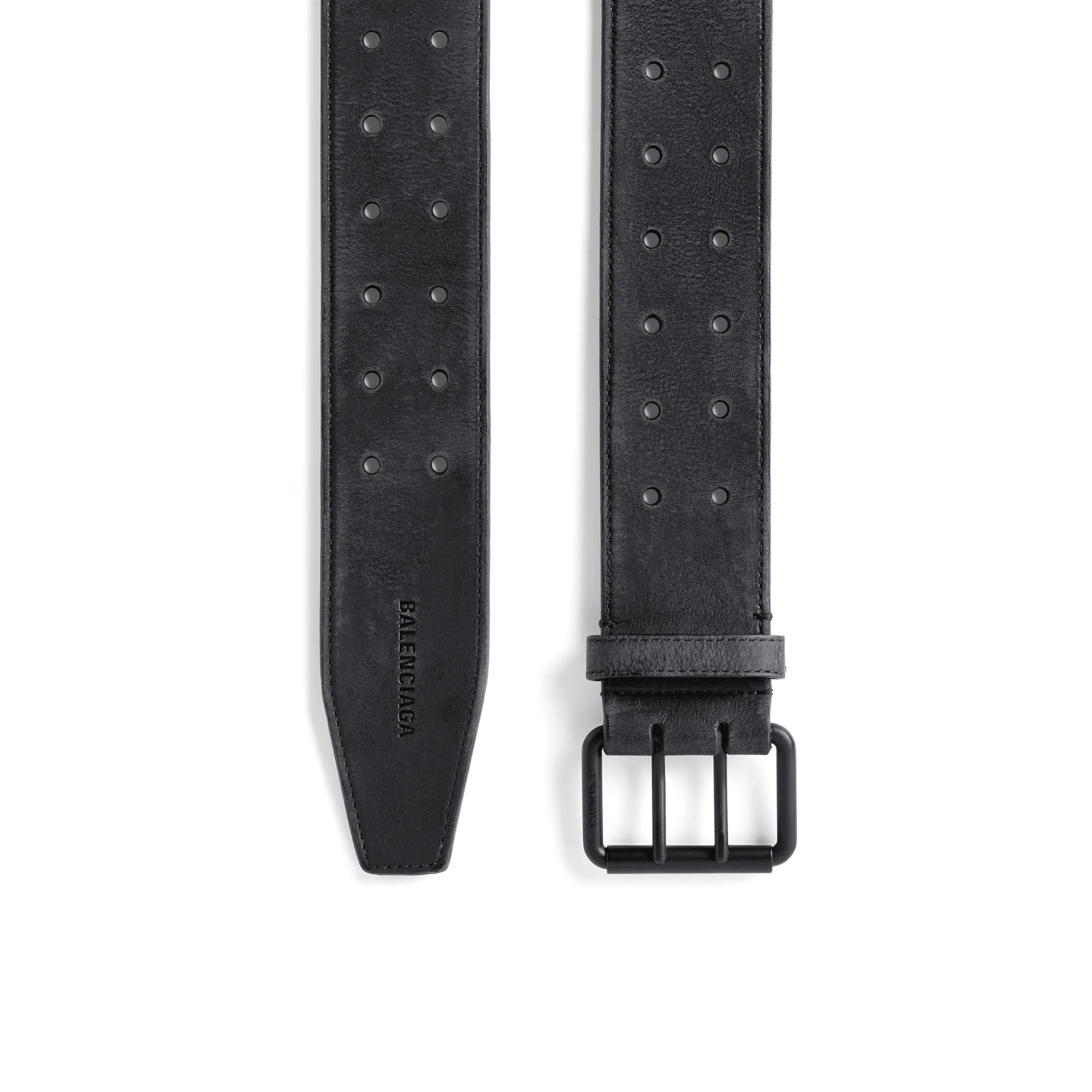 Double Holes Belt 50 - Black