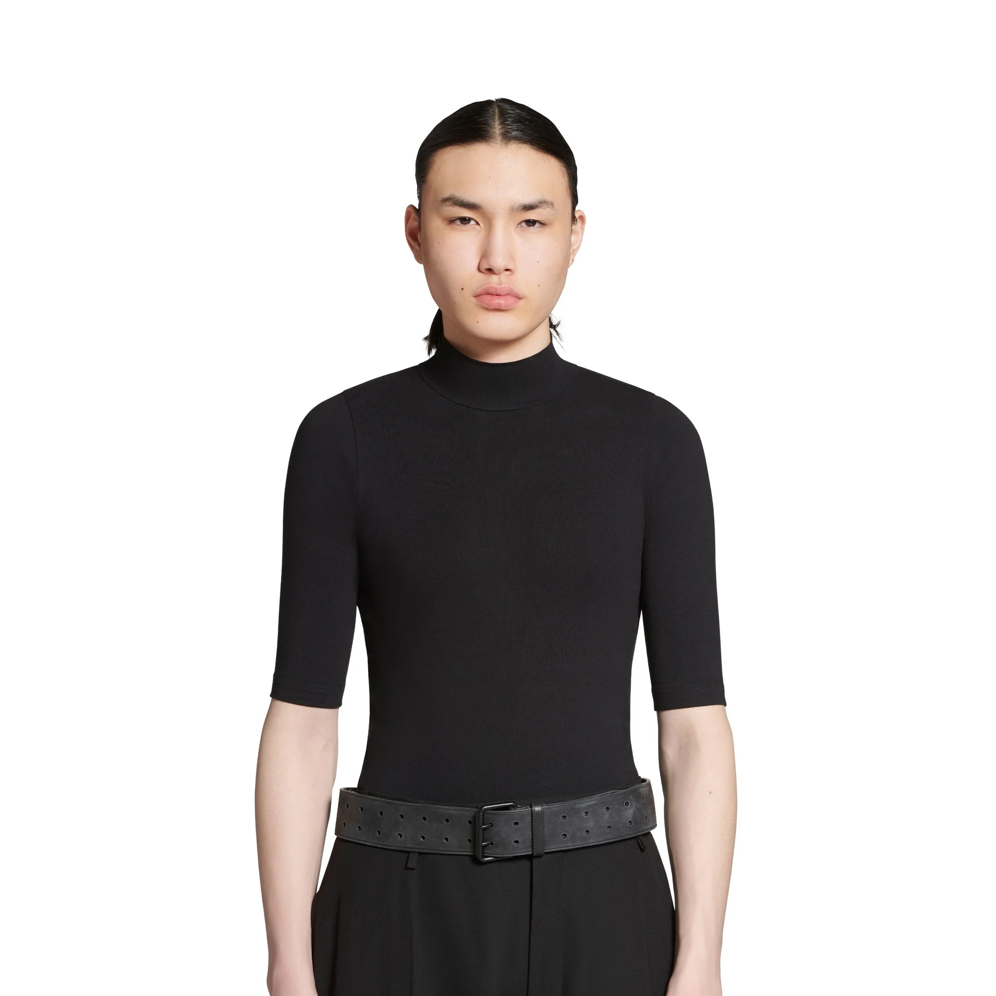 Double Holes Belt 50 - Black - Image 3