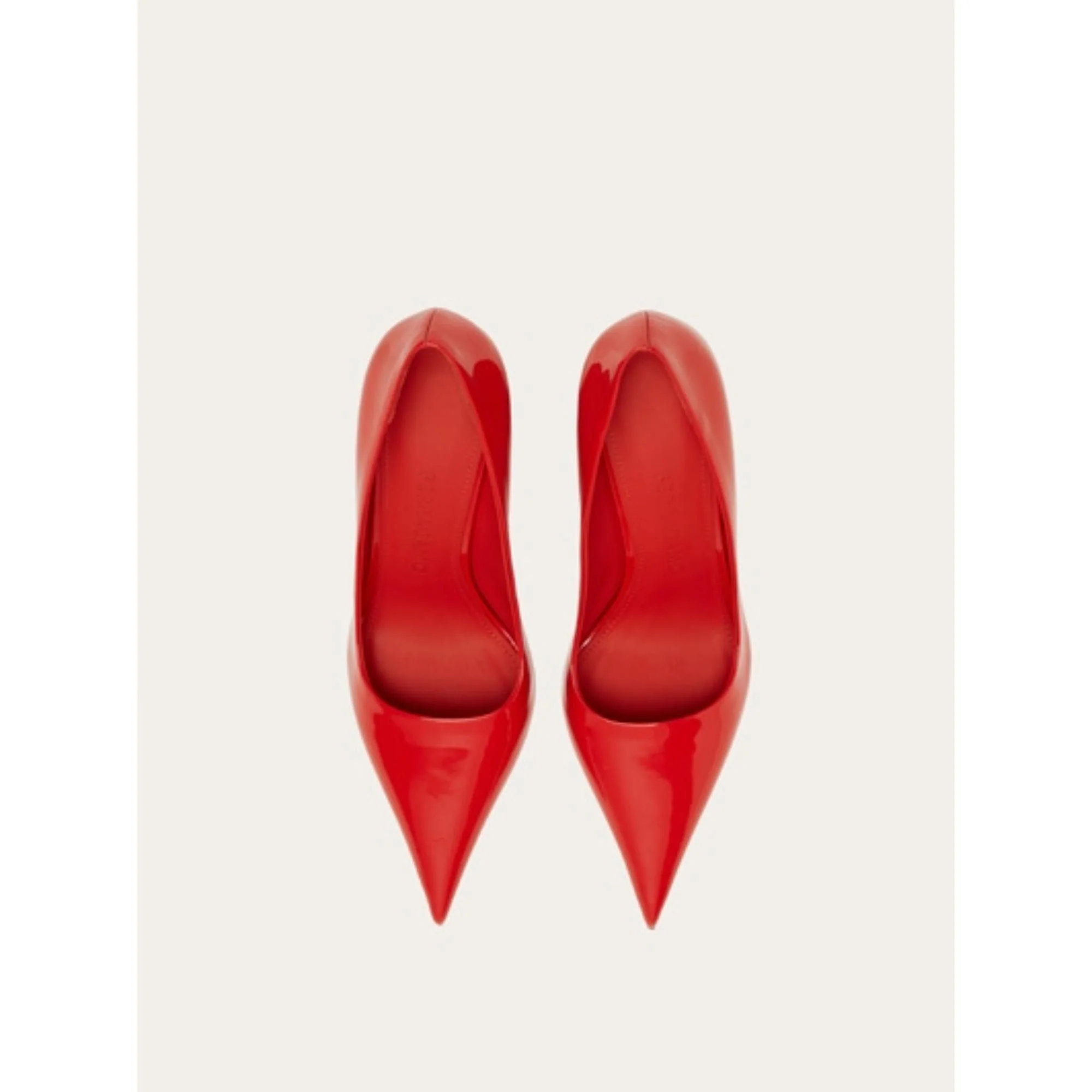 Pumps with Wedges Heel - Flame Red - Image 2