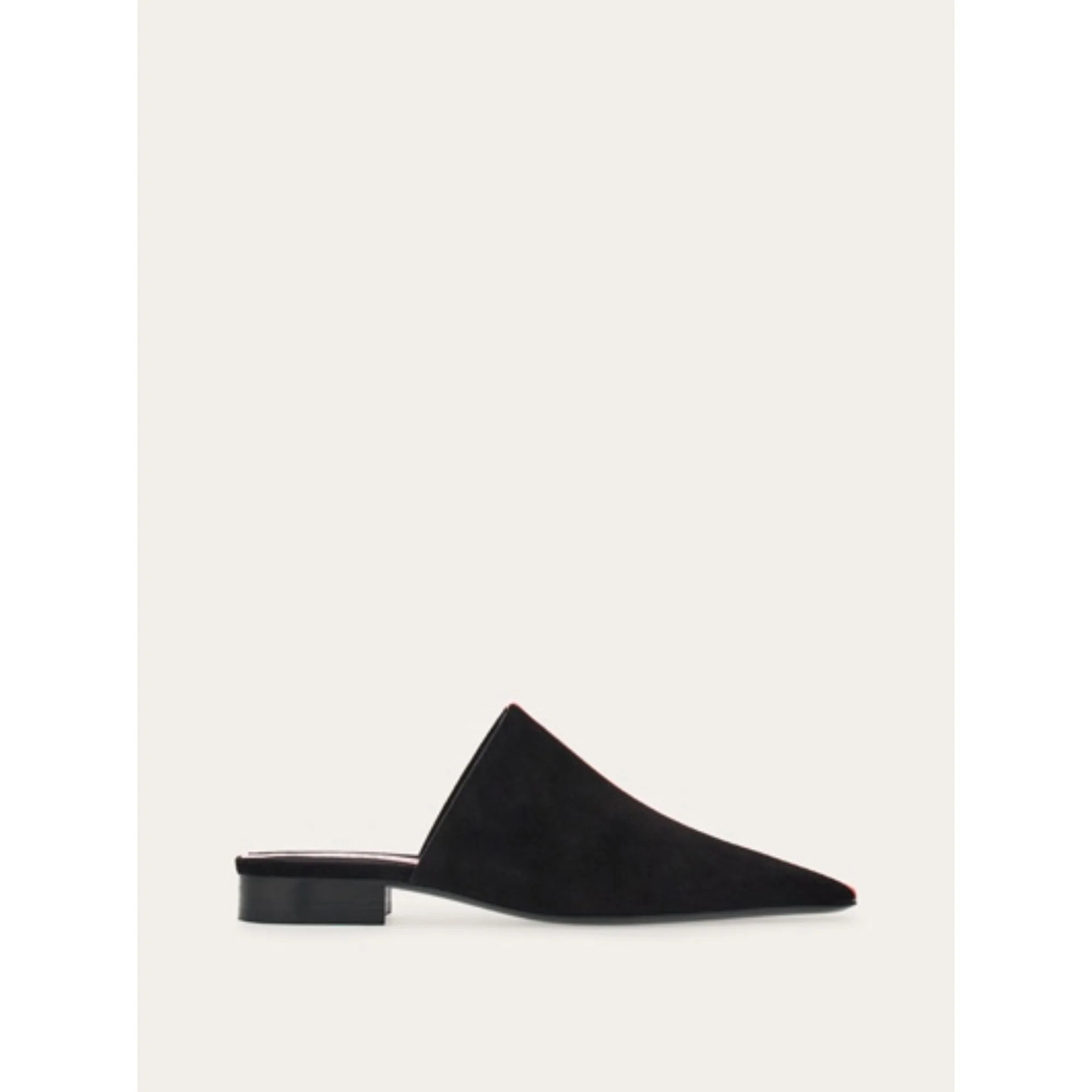 Mule with Graphic Insert - Black/Flame Red