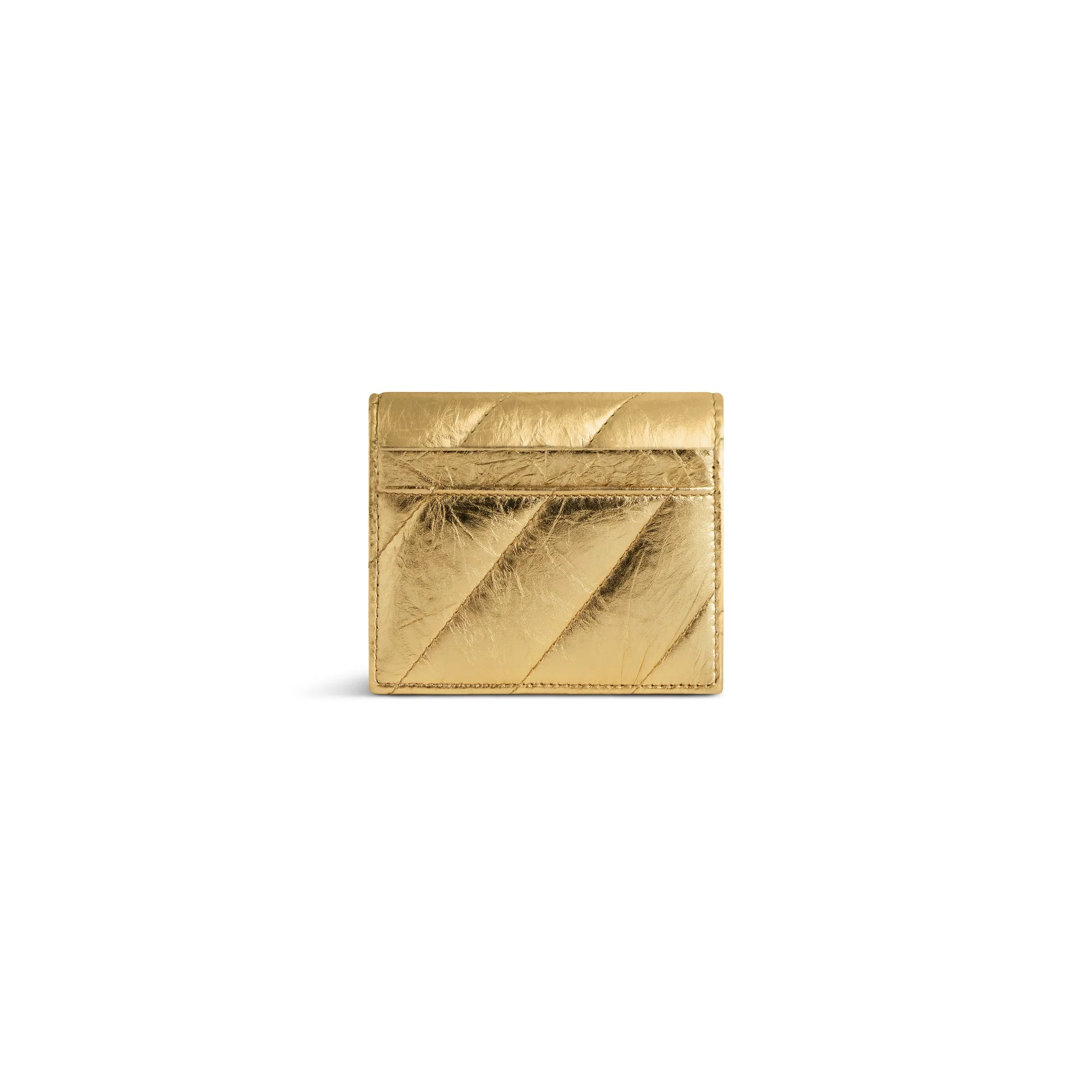 Crush Flap Coin Card Holder - Gold - Image 2