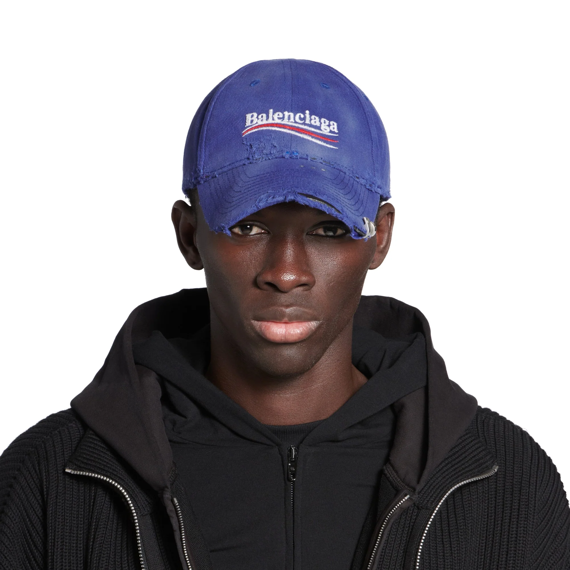 Hat Up Political Cap - Sapphire/White - Image 3