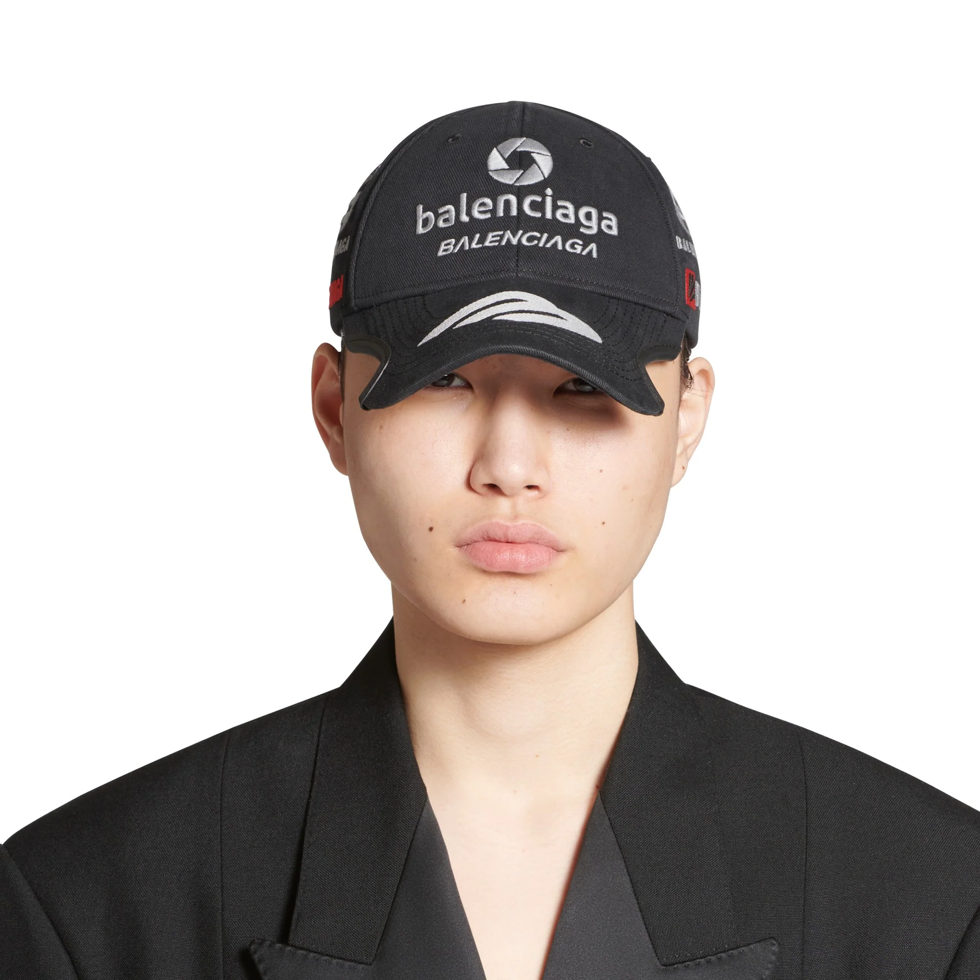 Hat Racer Cap - Black - Image 3