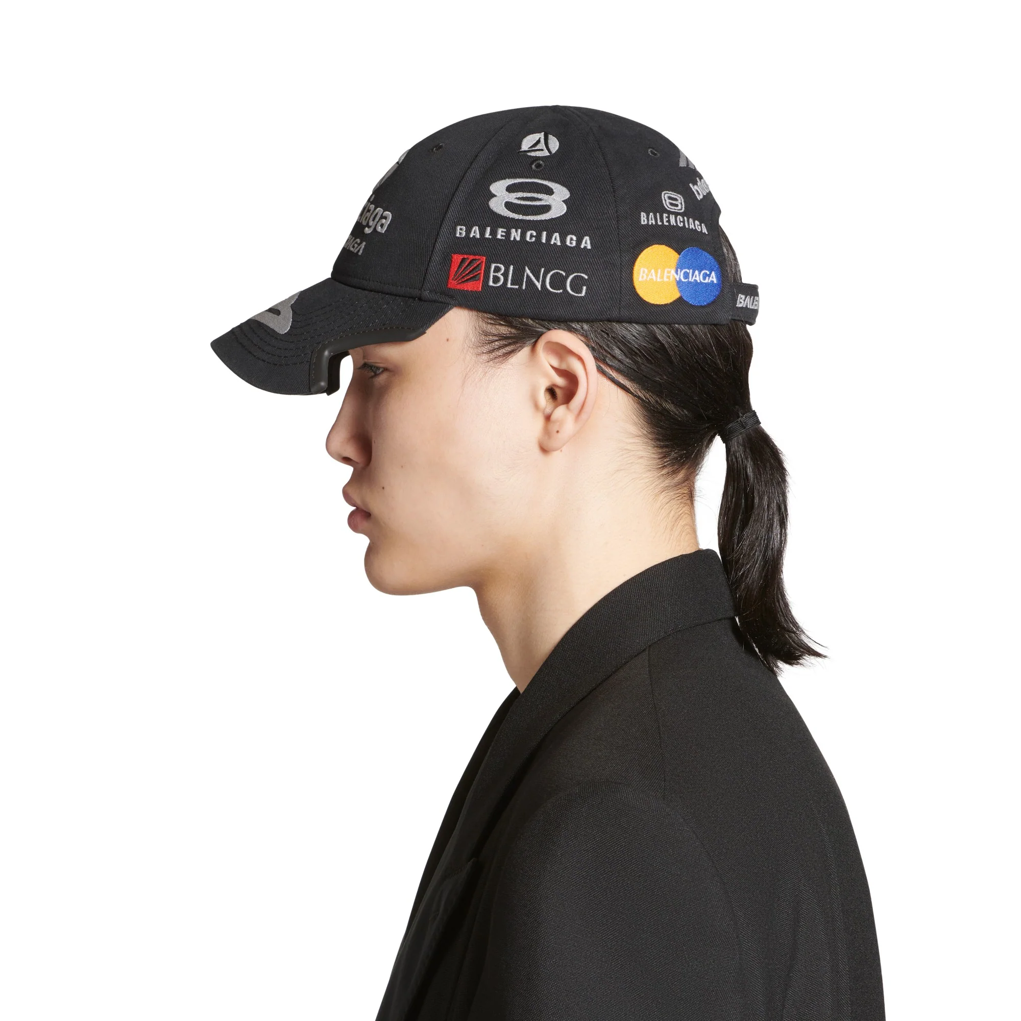 Hat Racer Cap - Black - Image 4