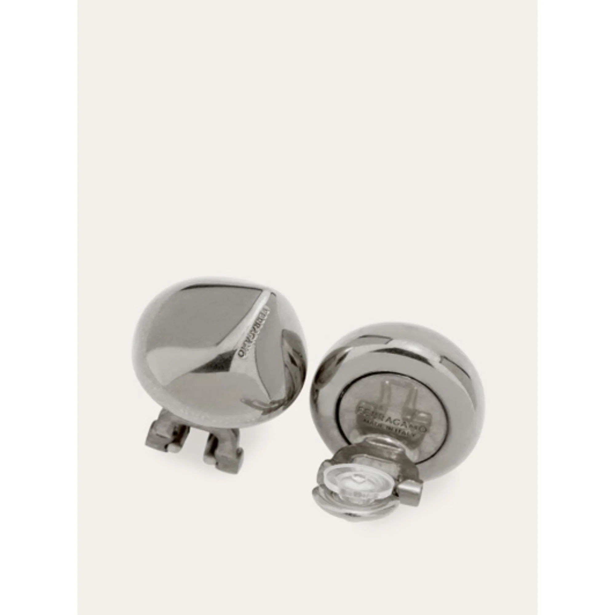 Organic Shape Earrings - Palladium - Image 2
