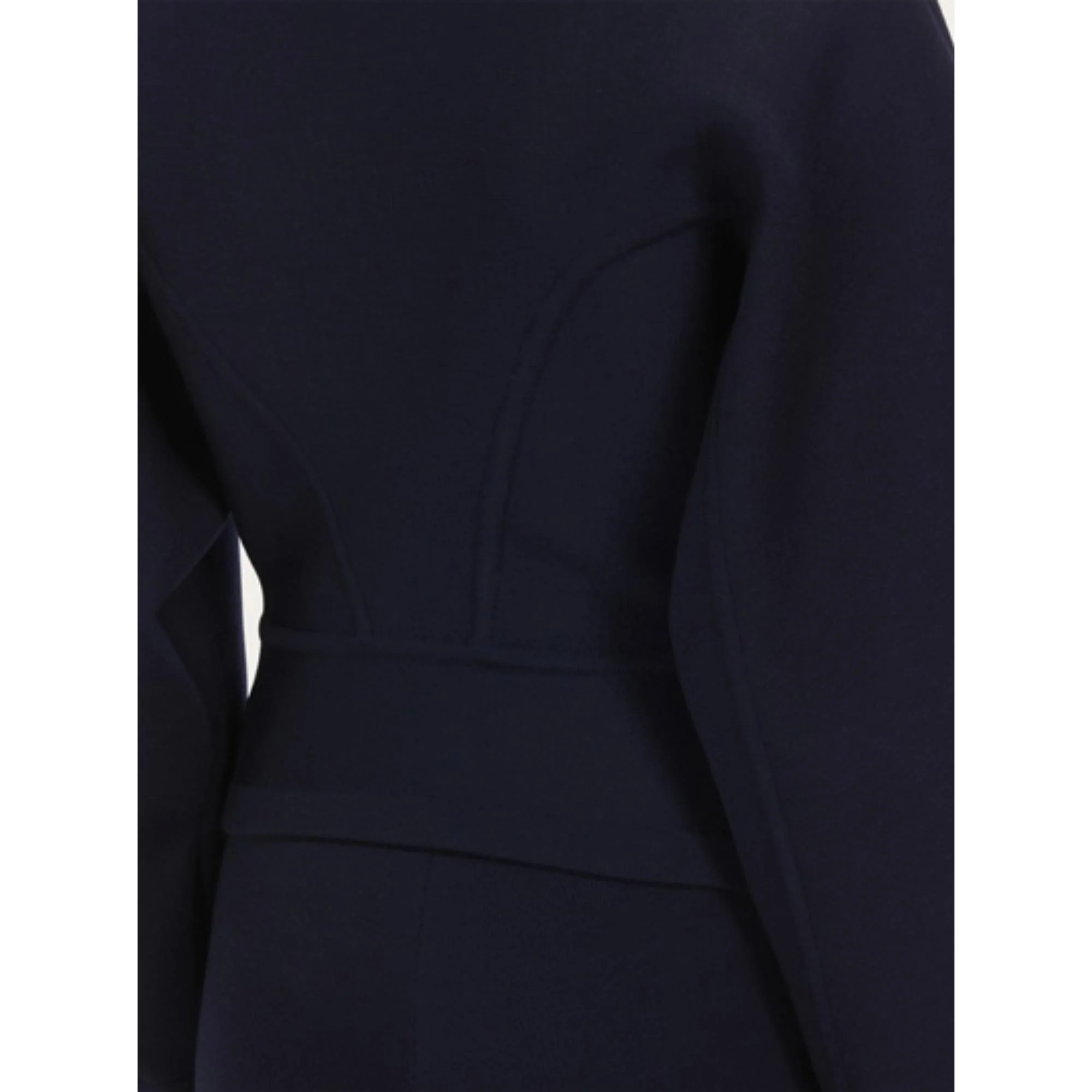 Asymmetric Button Up Jacket - New Navy Blue - Image 2