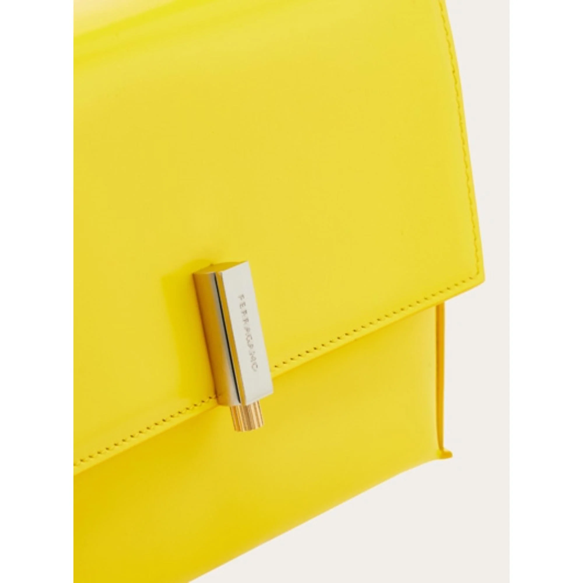 Geometric Medium Shoulder Bag - Yellow - Image 5