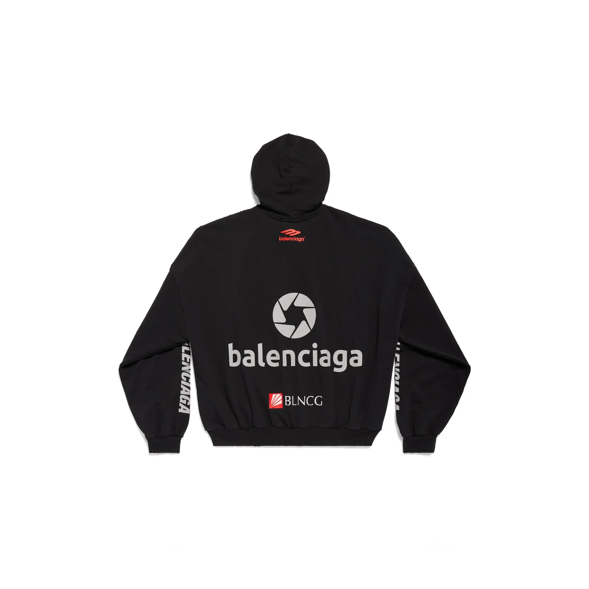 Top League Round Hoodie - Black - Image 2