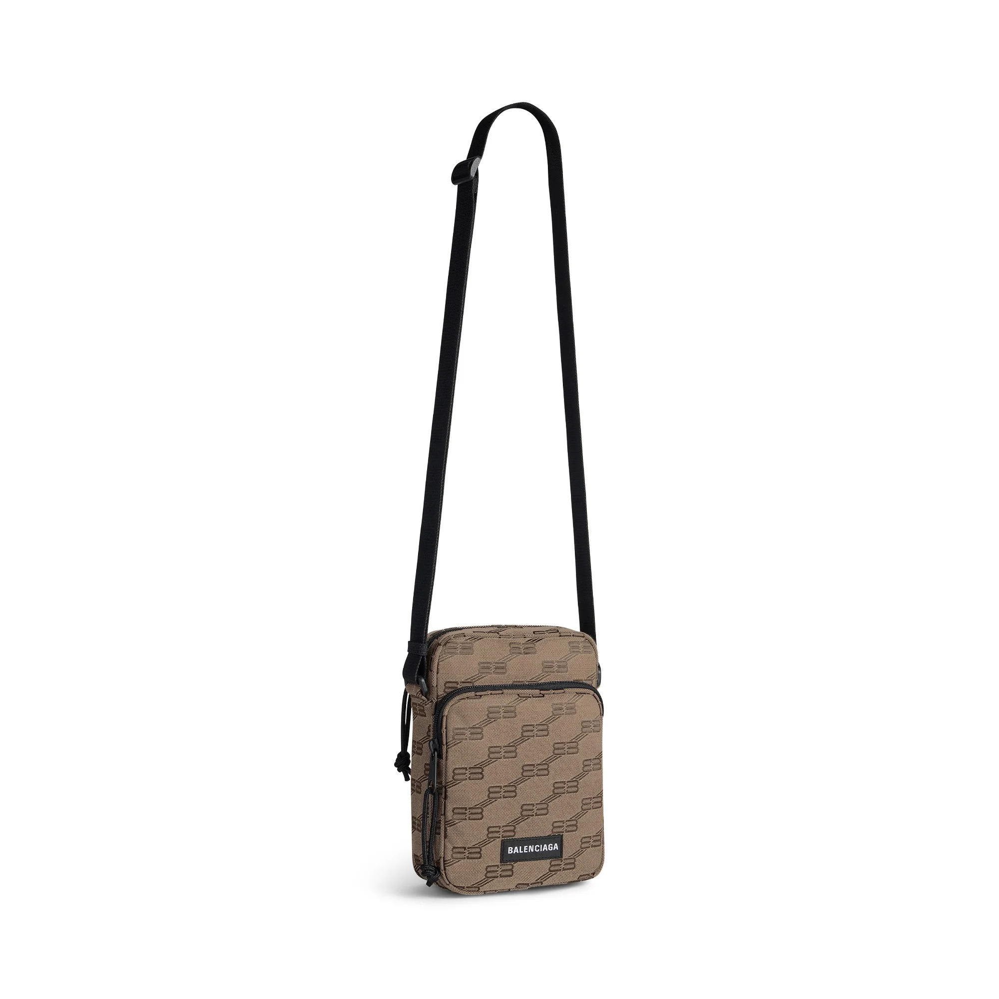 Signature Crossbody Messenger - Beige/Ebony - Image 4