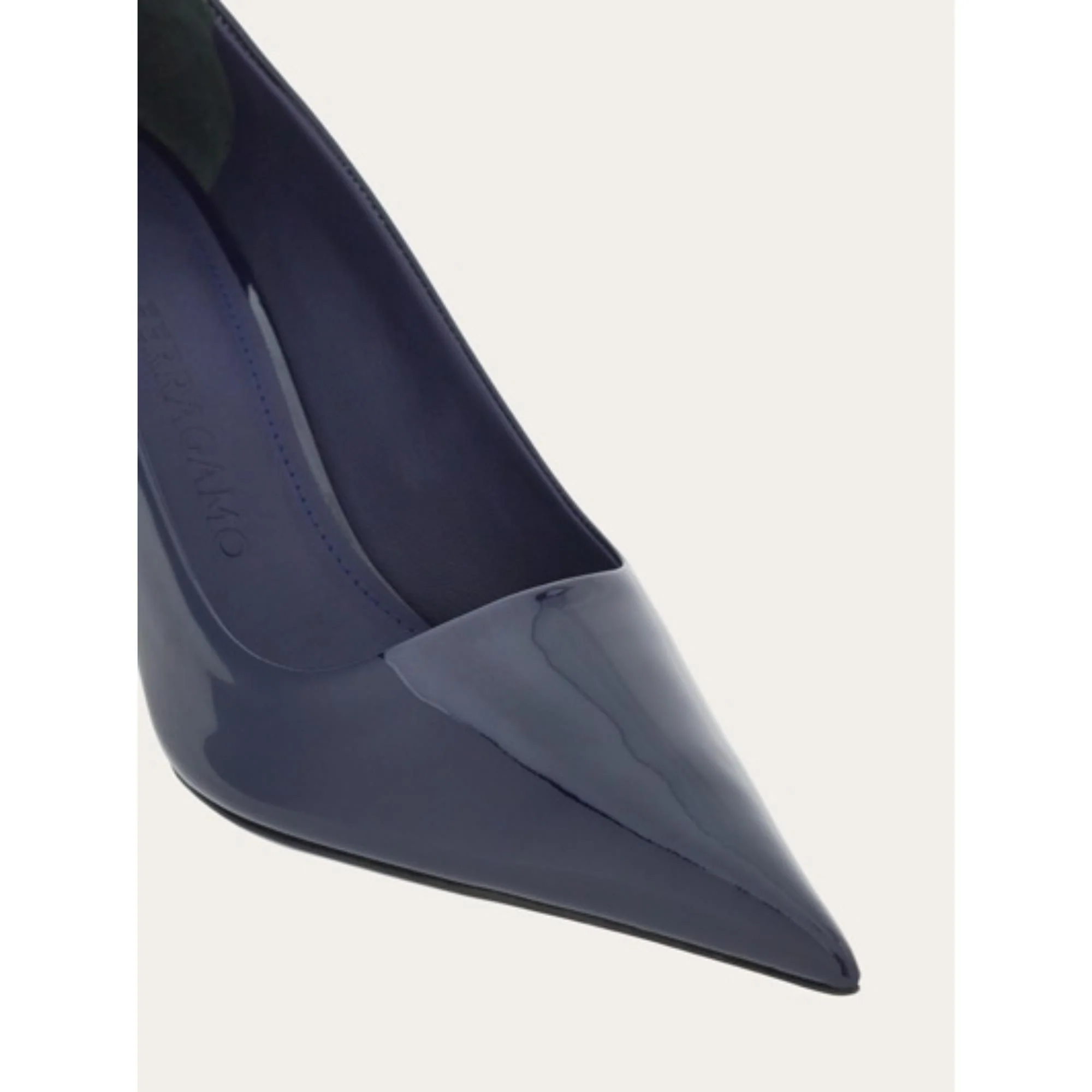 Pumps with Wedges Heel - Midnight Blue - Image 5