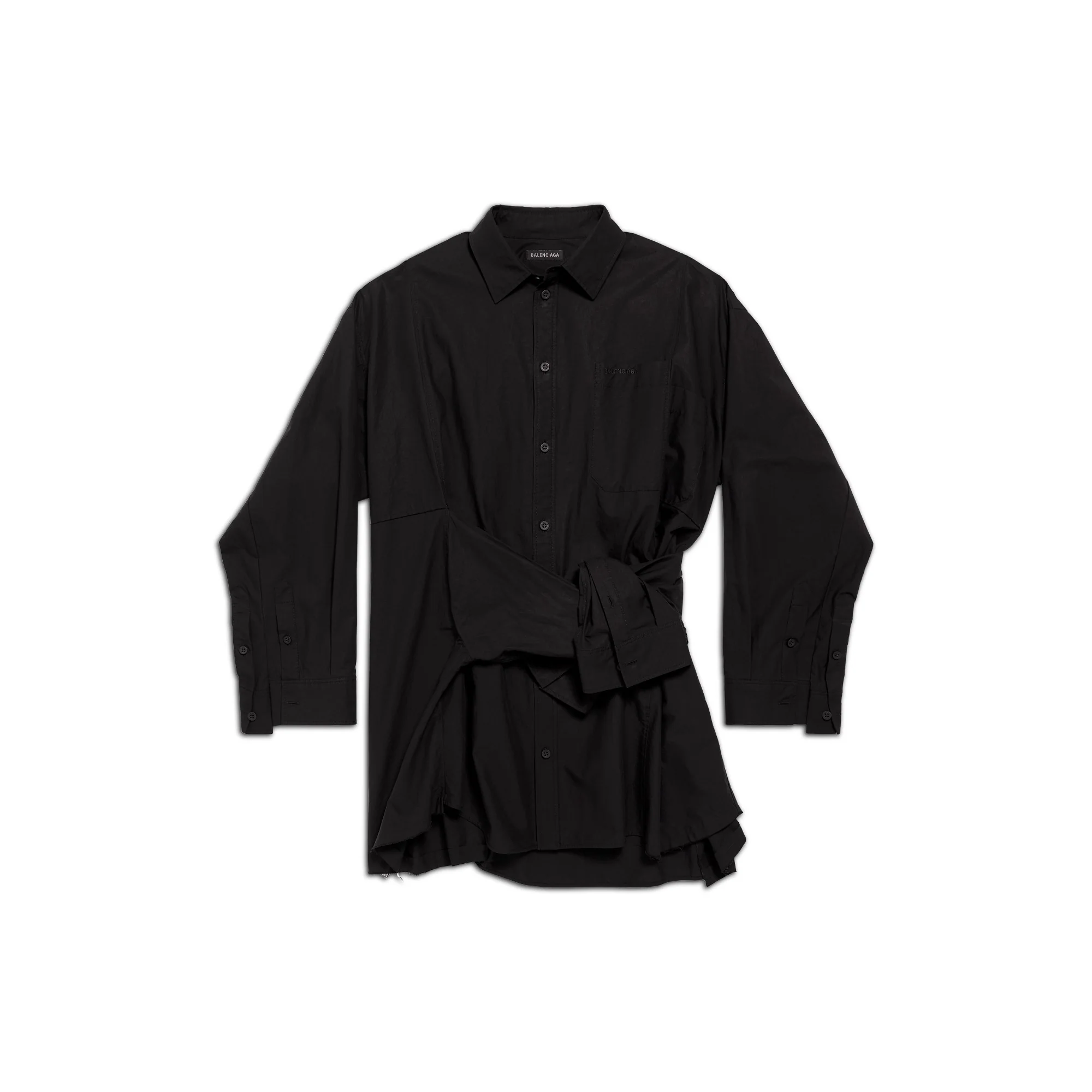 Cut Up Shirt - Black