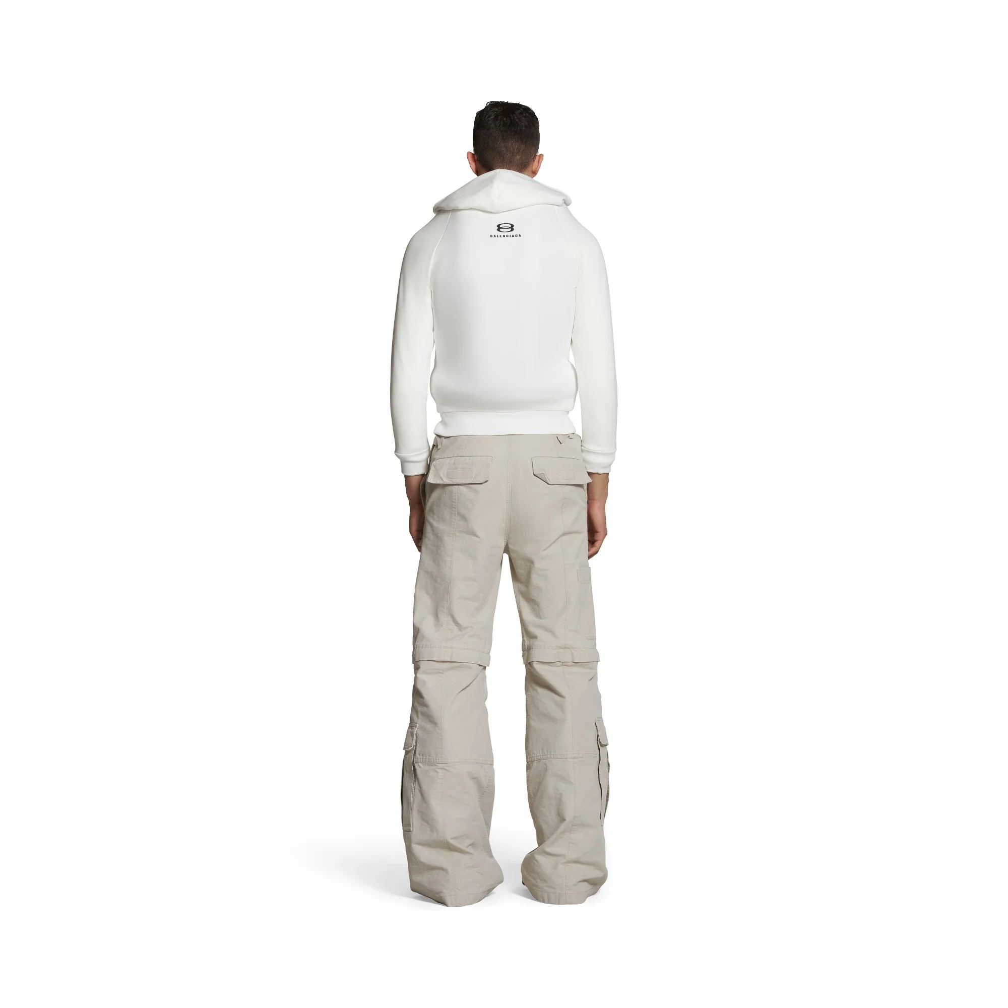 Inflatable Zip-Up Hoodie - White - Image 4