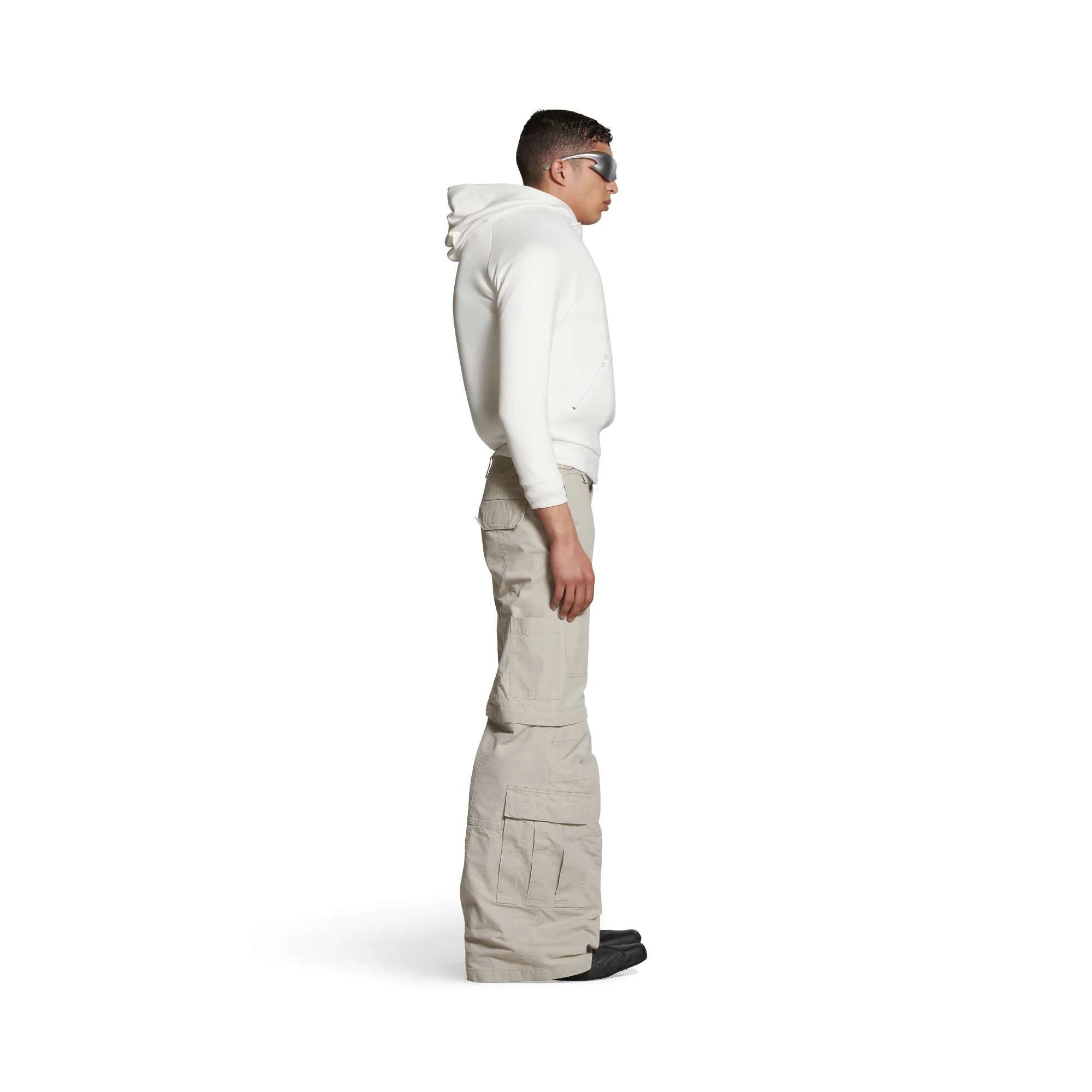 Inflatable Zip-Up Hoodie - White - Image 5