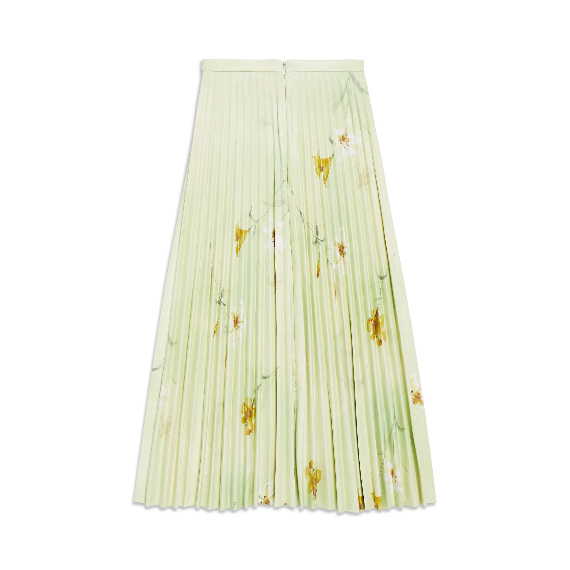 Printed Pleated Skirt - Green - Image 2