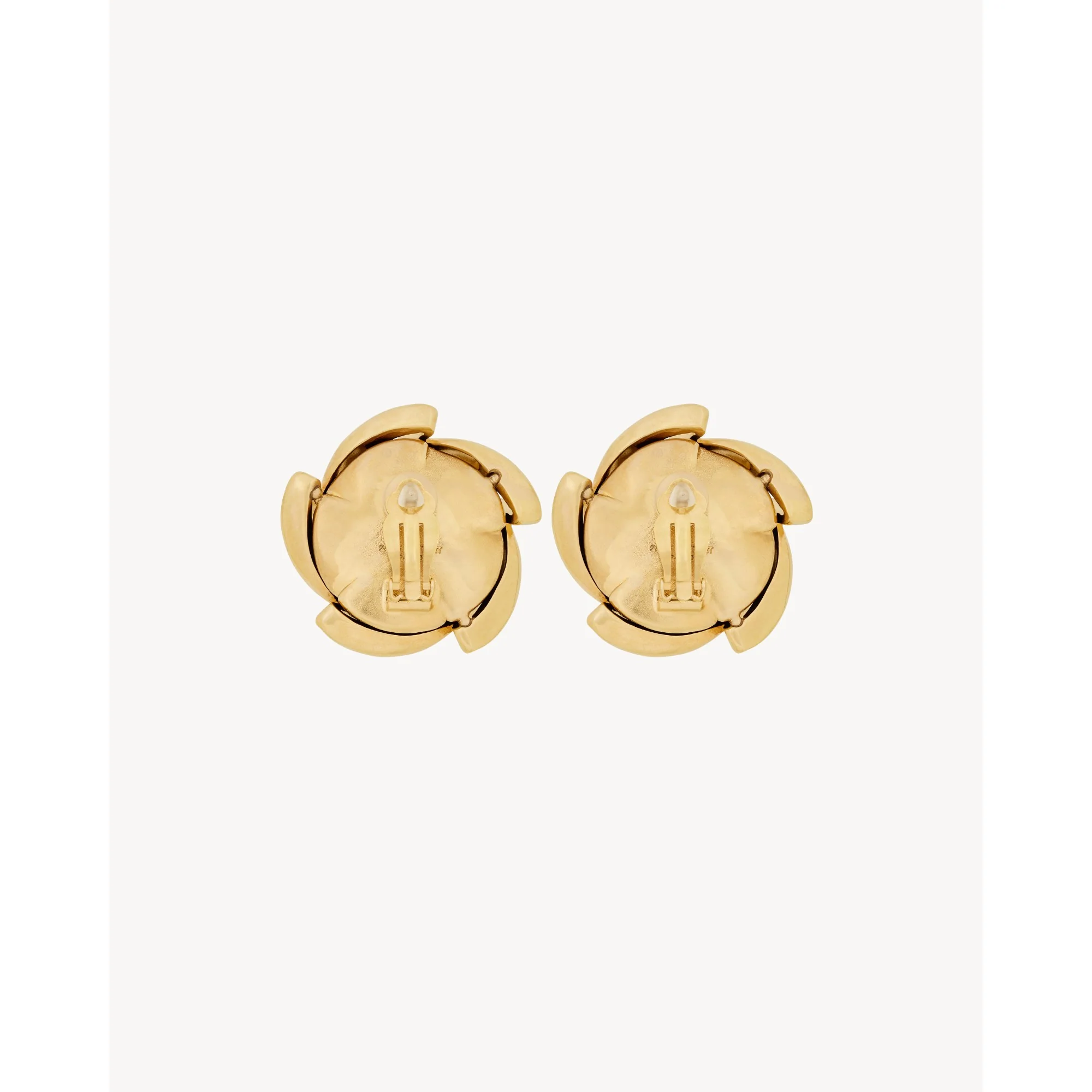 Vintage Spiral Earrings - Dore/ Noir - Image 3