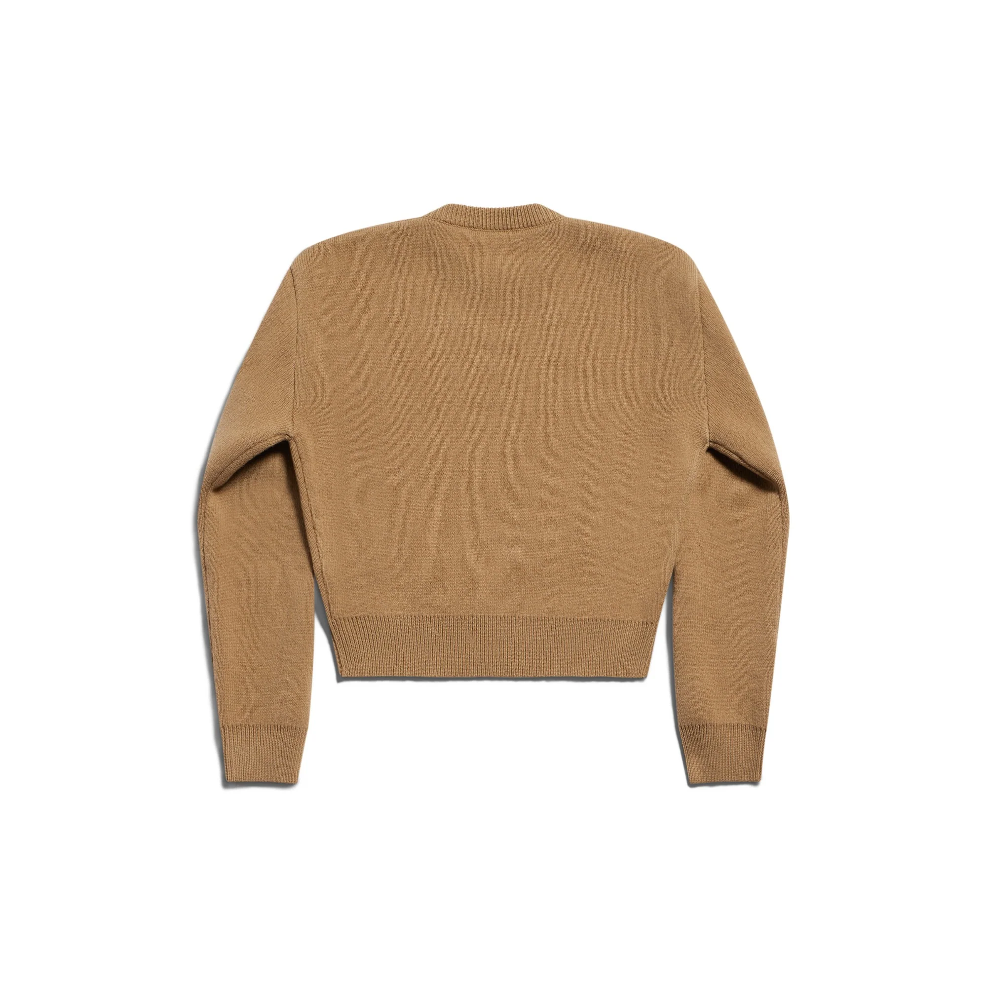 Crewneck Sweater - Dark Beige - Image 2
