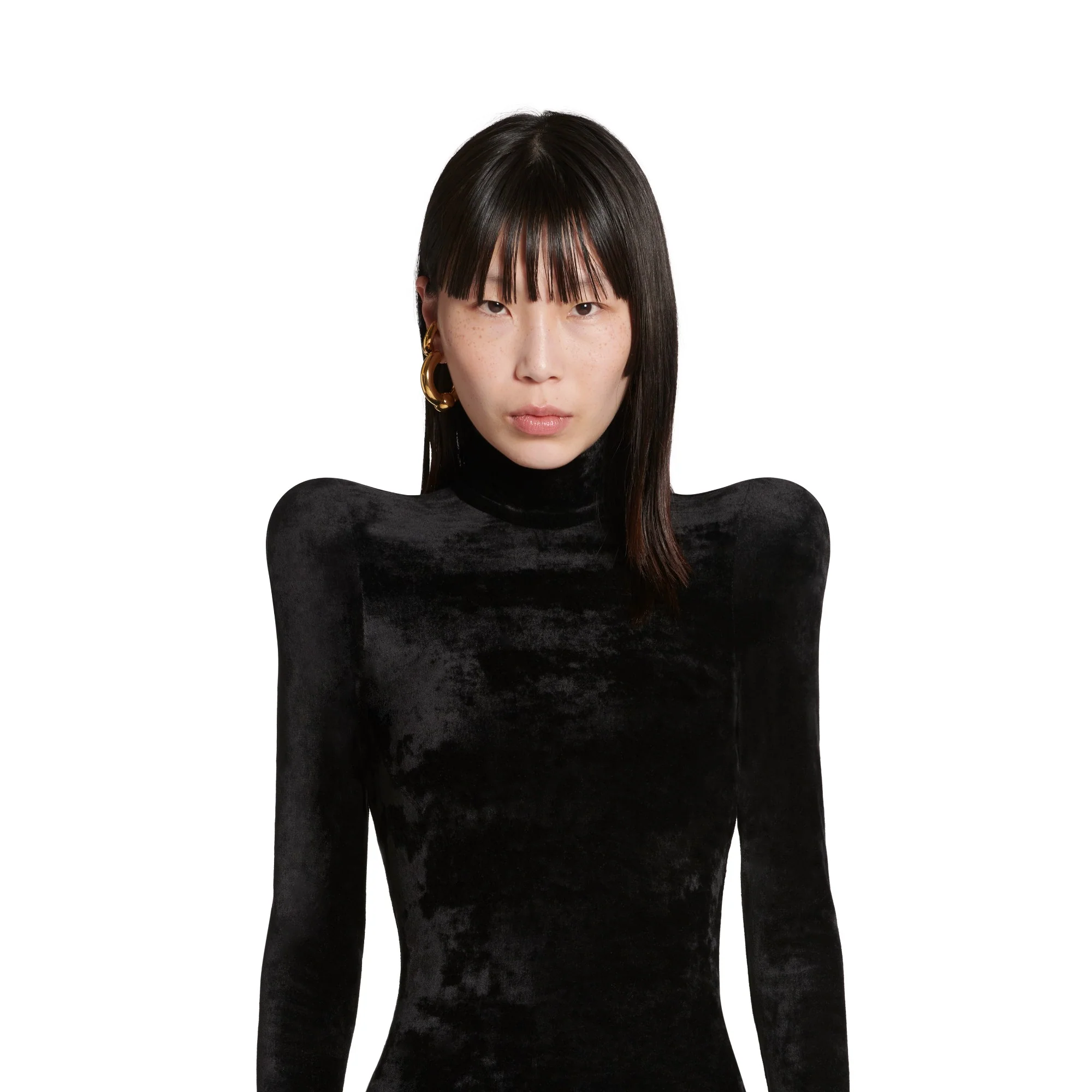 Turtleneck Dress - Black - Image 5