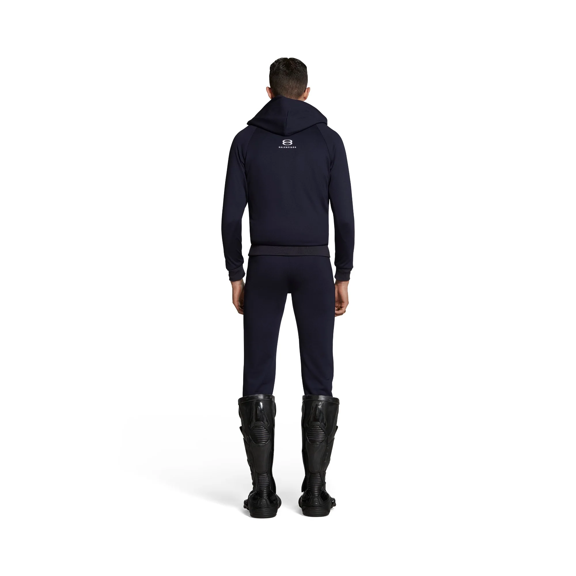 Zip-Up Hoodie - Navy - Image 5