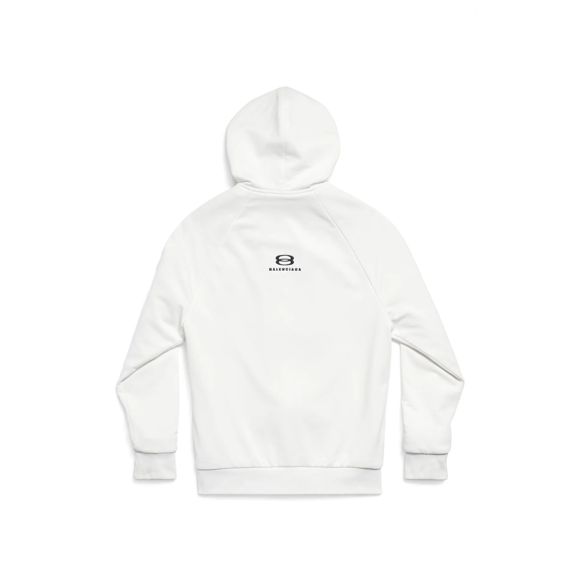Zip-Up Hoodie - White - Image 2