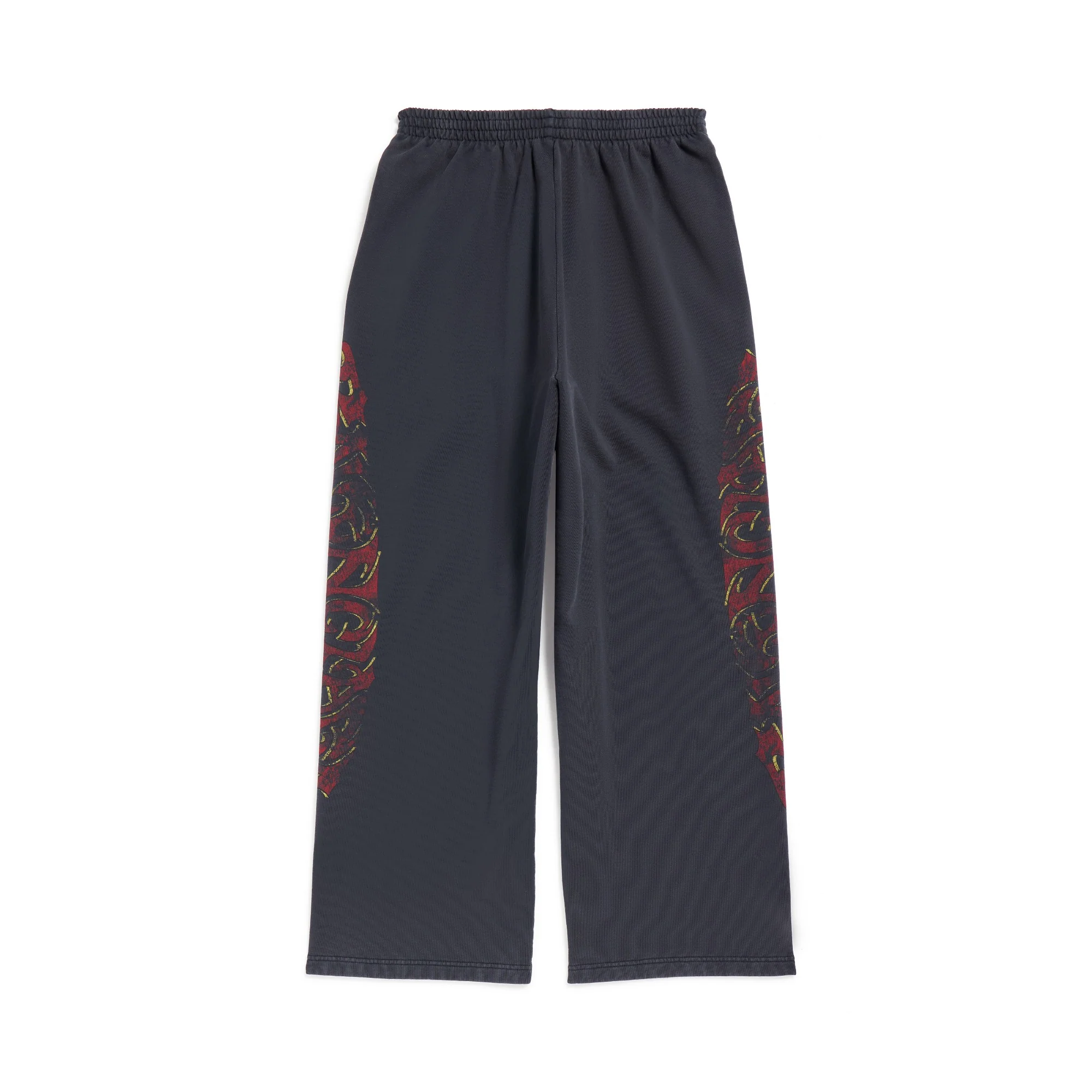 Baggy Sweatpants - Faded Black/Red - Image 2