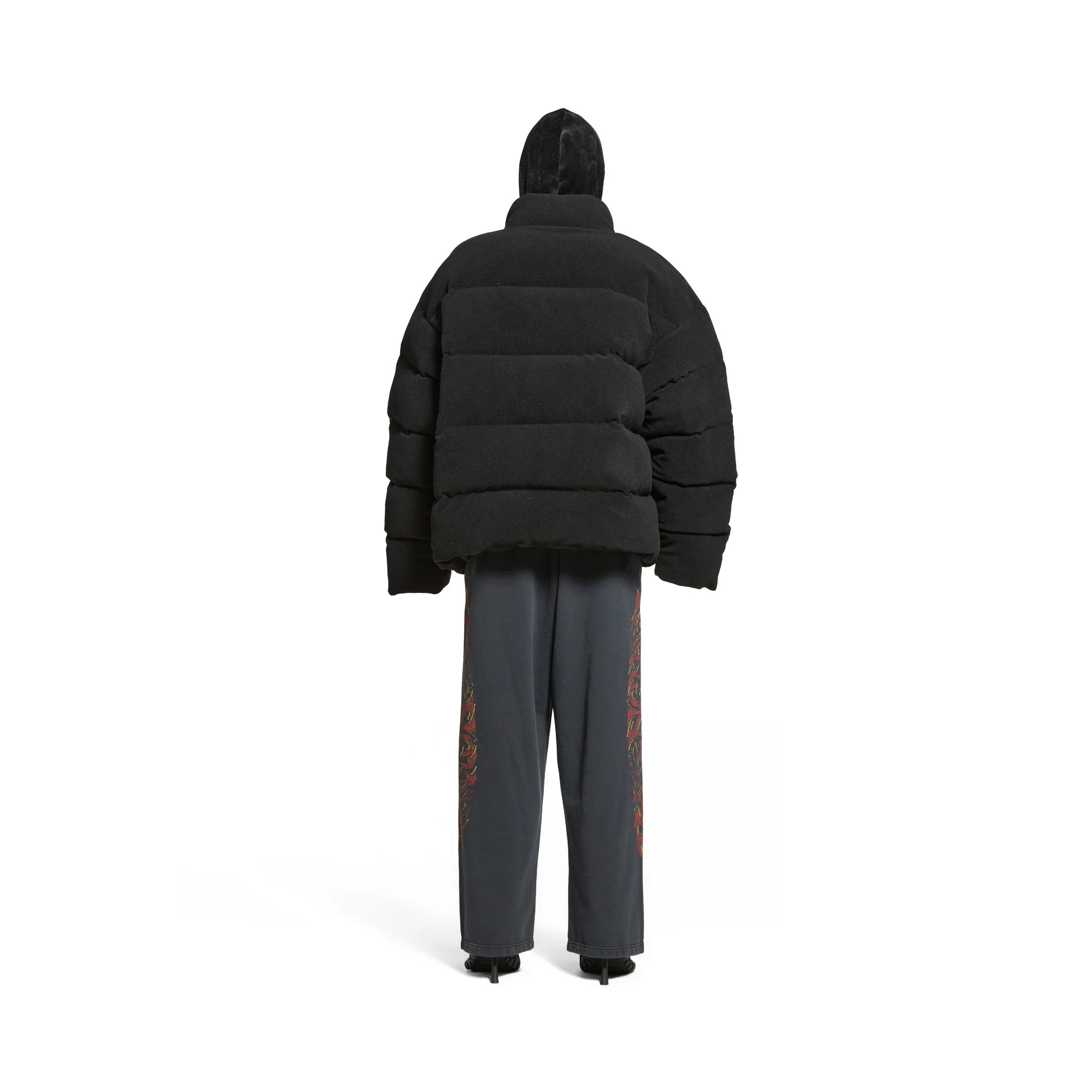 Baggy Sweatpants - Faded Black/Red - Image 5
