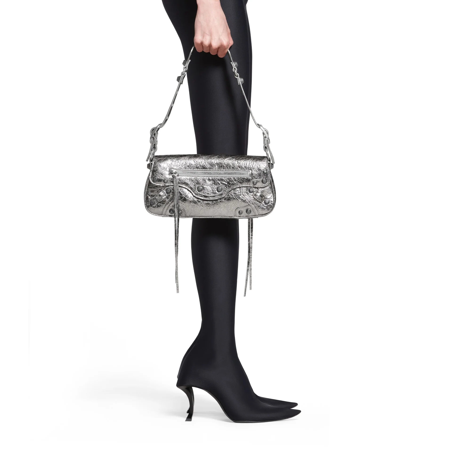 Le Cagole Sling Bag S - Silver - Image 3