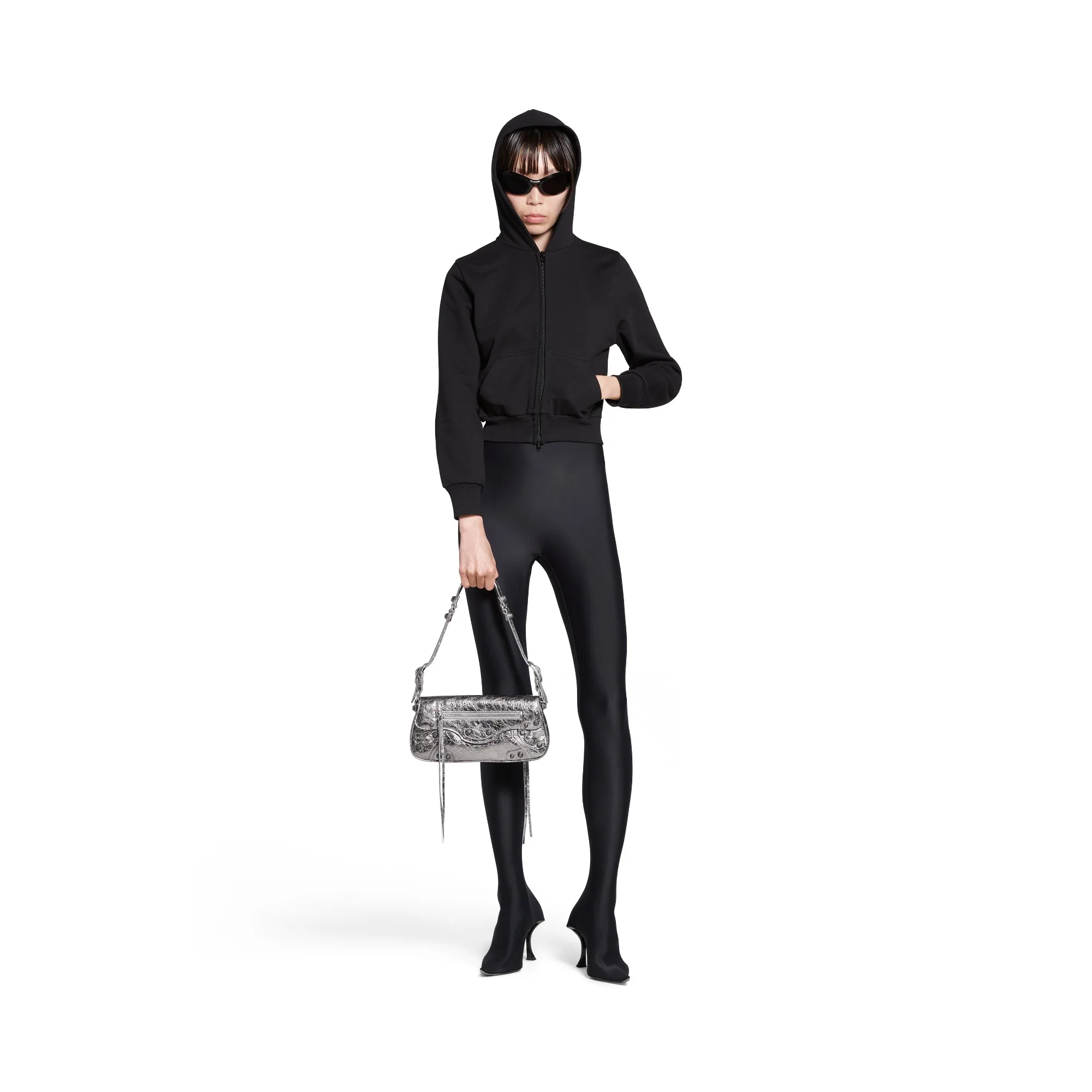 Le Cagole Sling Bag S - Silver - Image 4