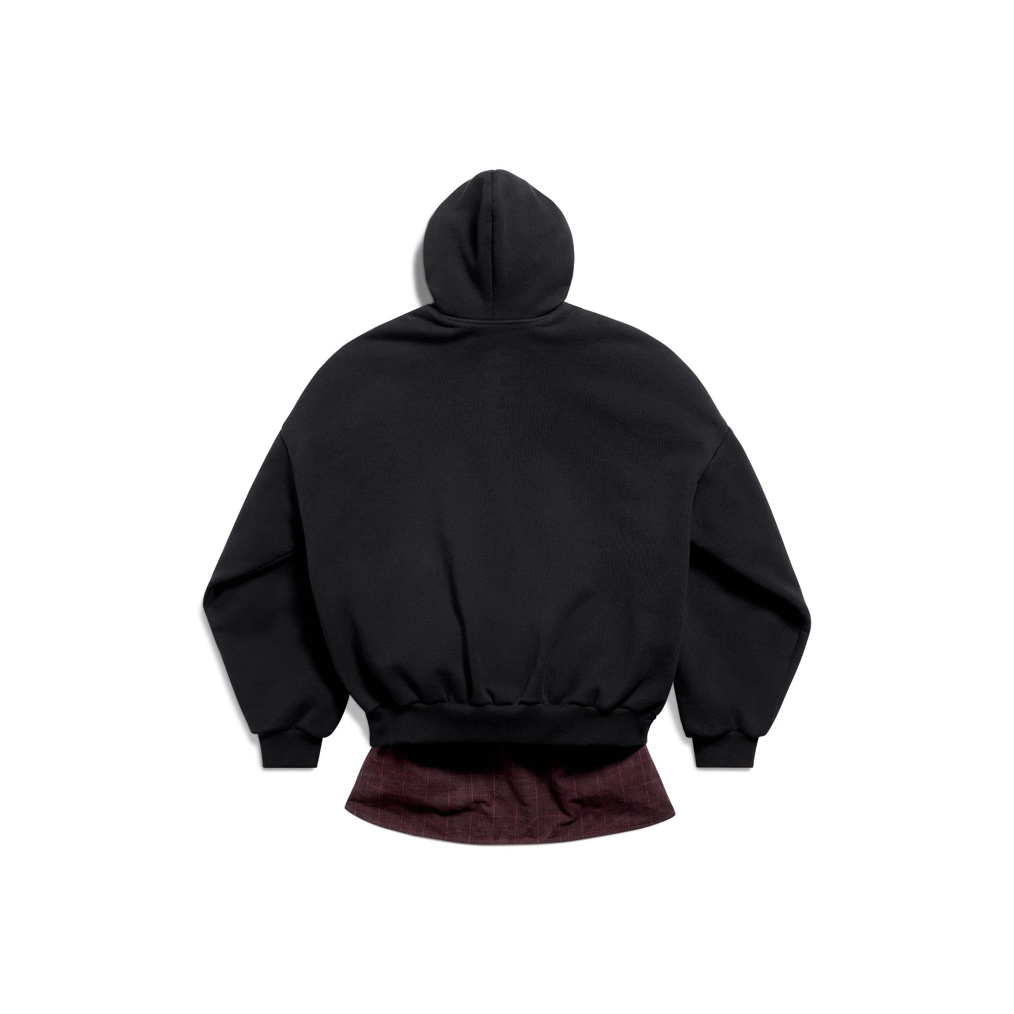 Layered Hoodie - Black/White - Image 2