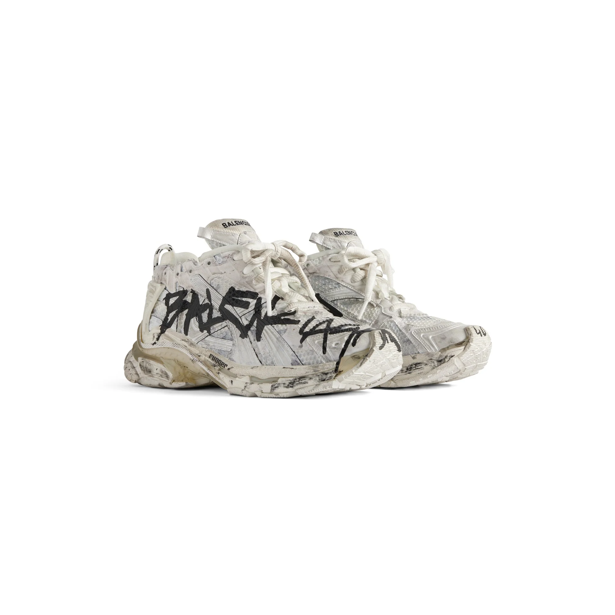 Runner Mnclr Graffiti - White/Black - Image 3