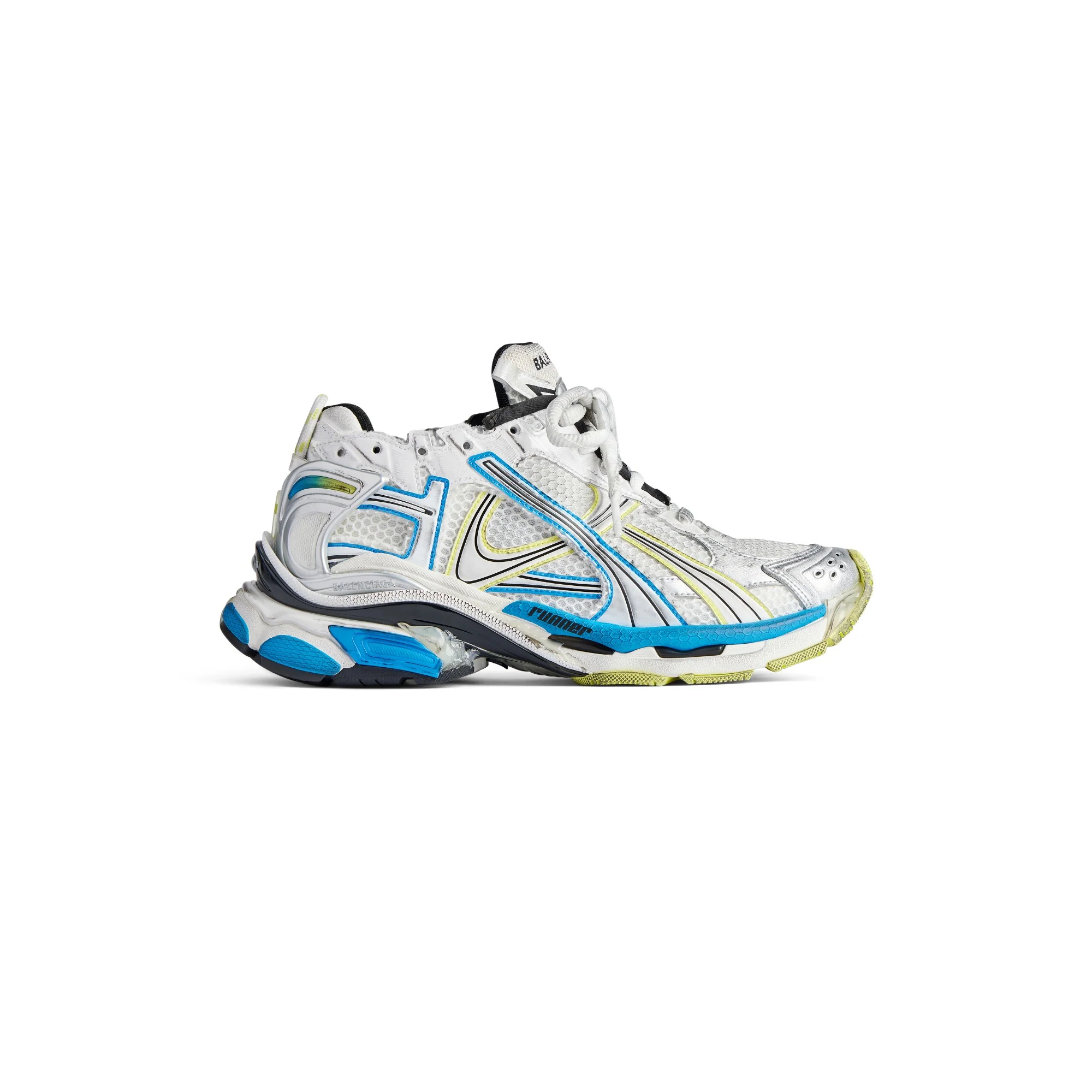 Runner Mesh/Rubber - White/Yellow/Blue