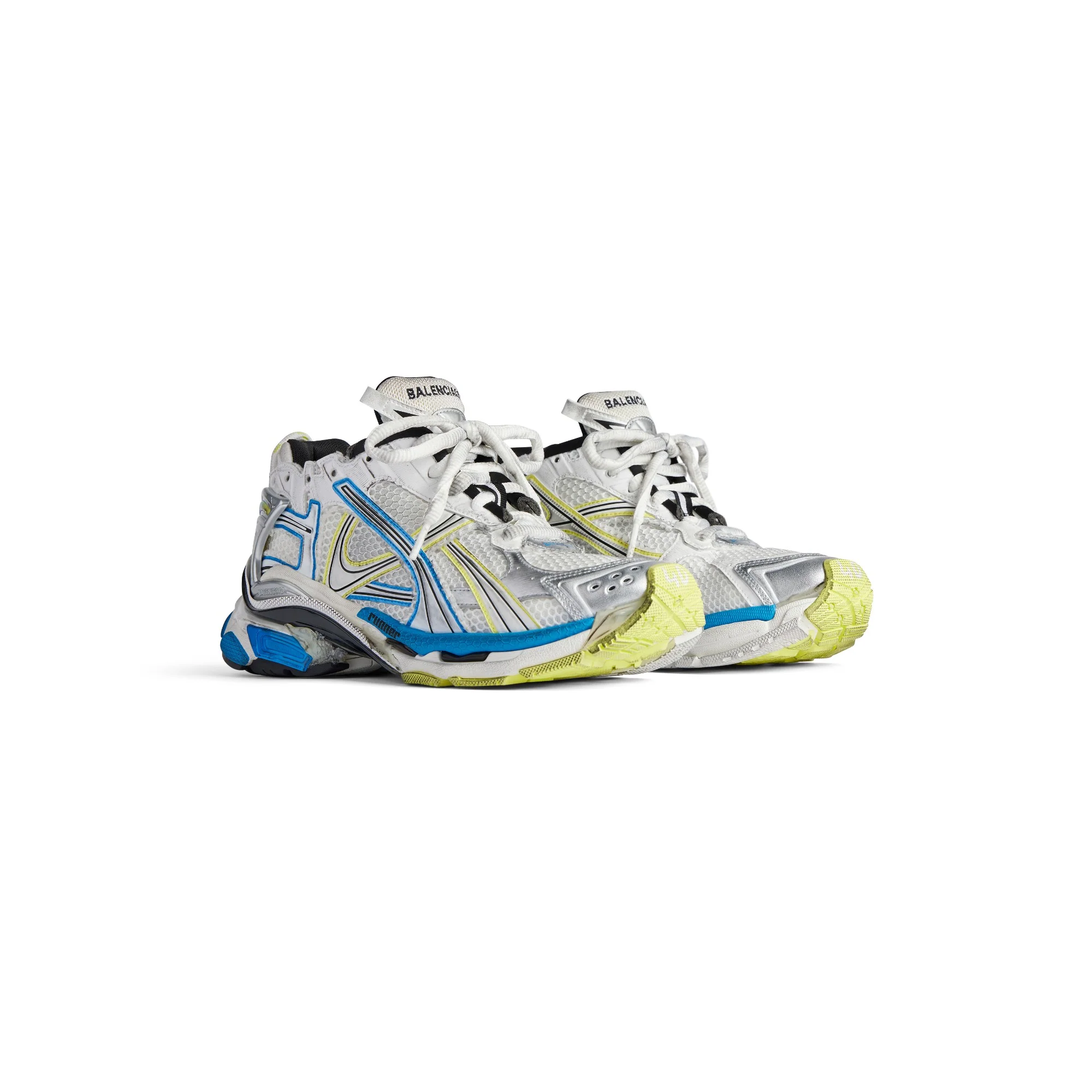 Runner Mesh/Rubber - White/Yellow/Blue - Image 3