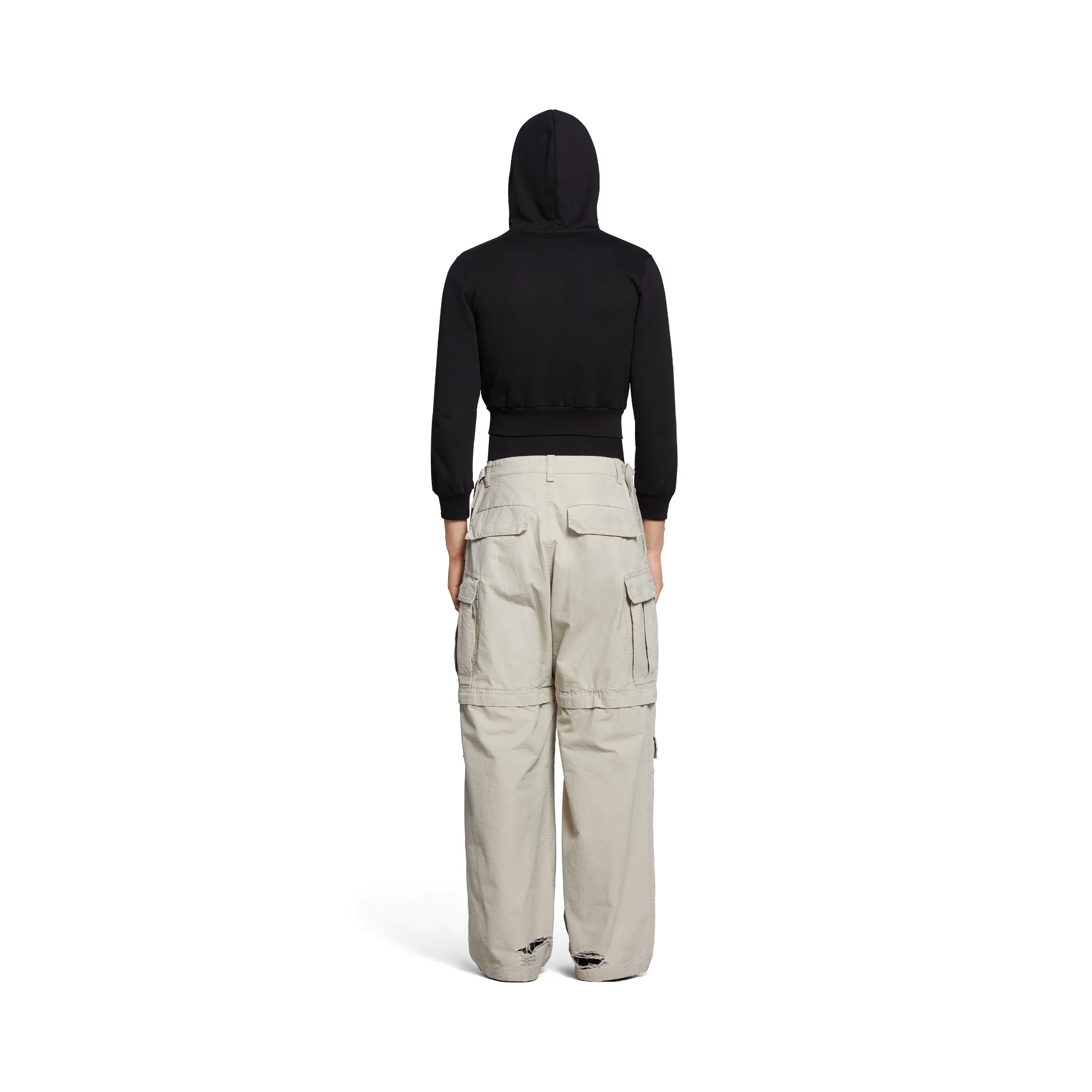 Large Cargo Pants - New Beige - Image 5