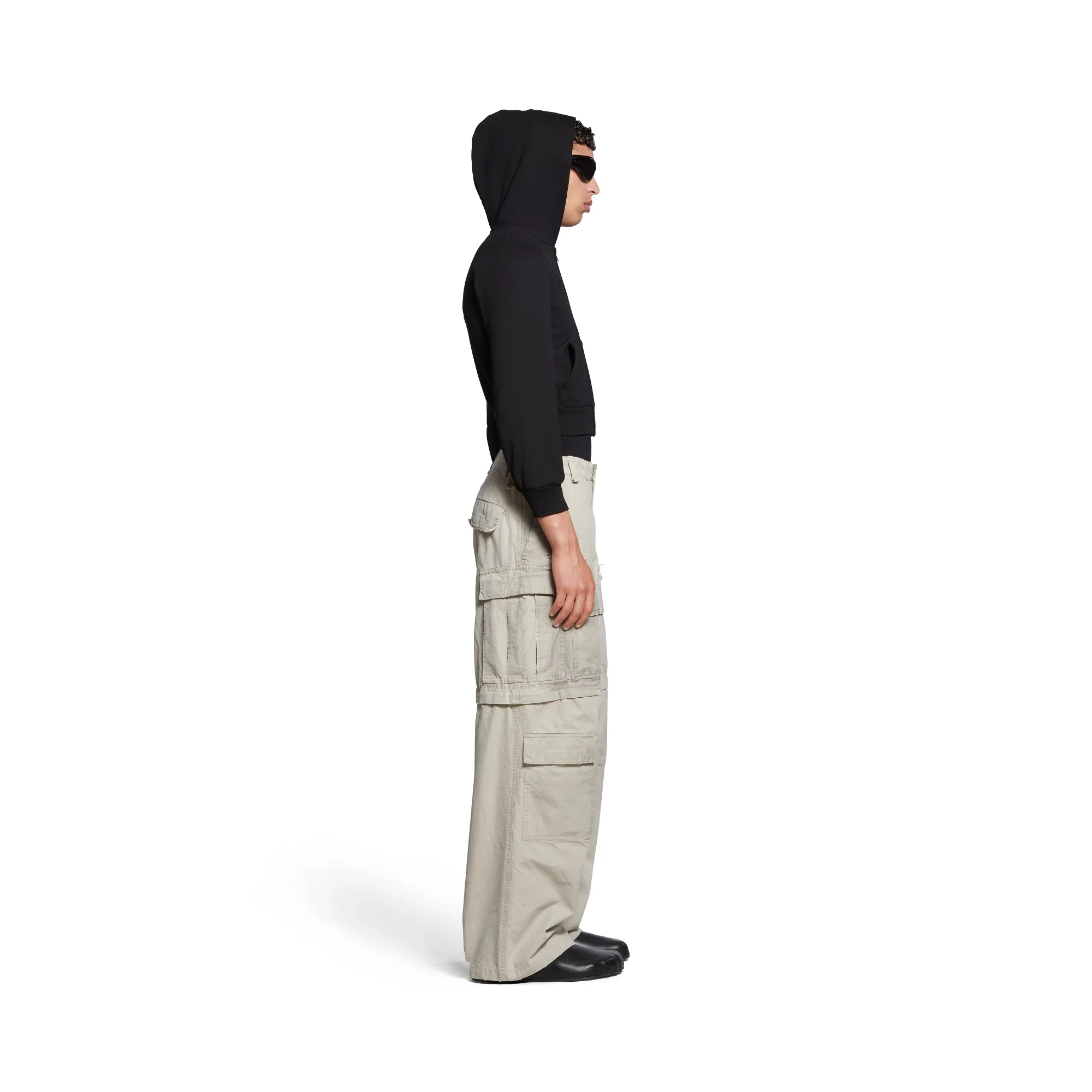 Large Cargo Pants - New Beige - Image 6