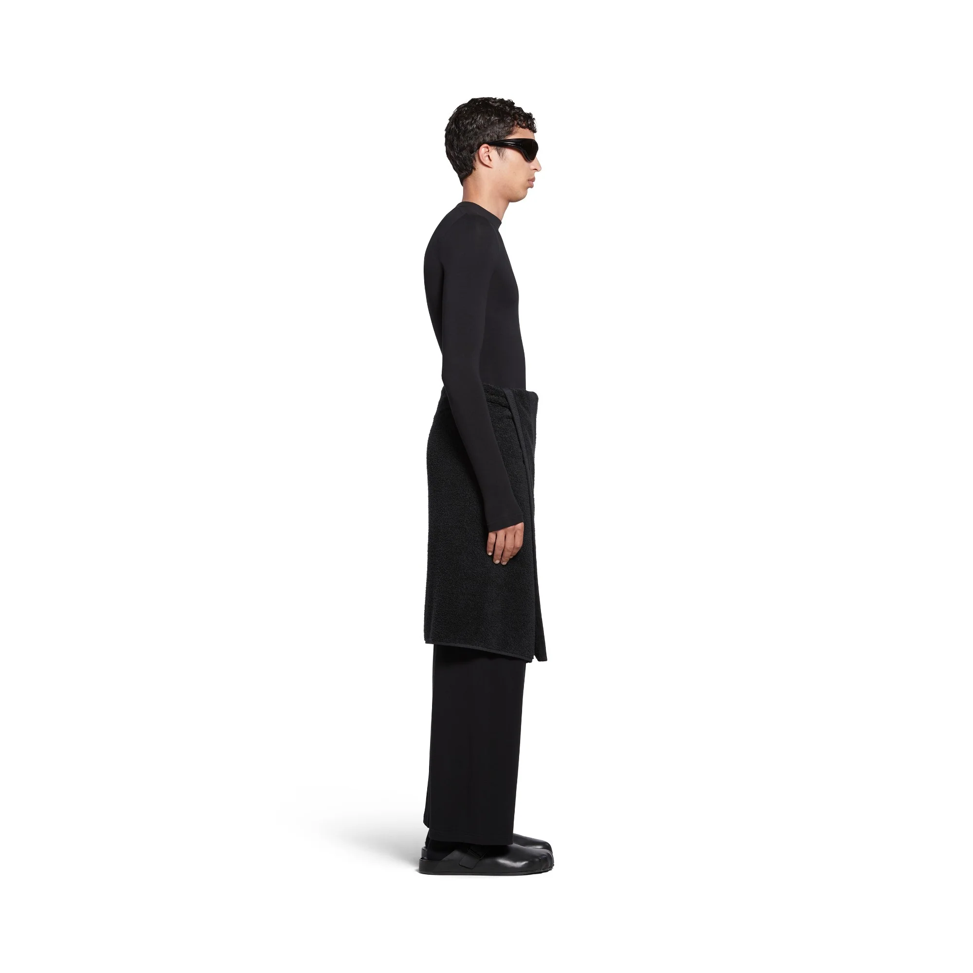 Stretch Long Sleeve T-Shirt - Black - Image 5