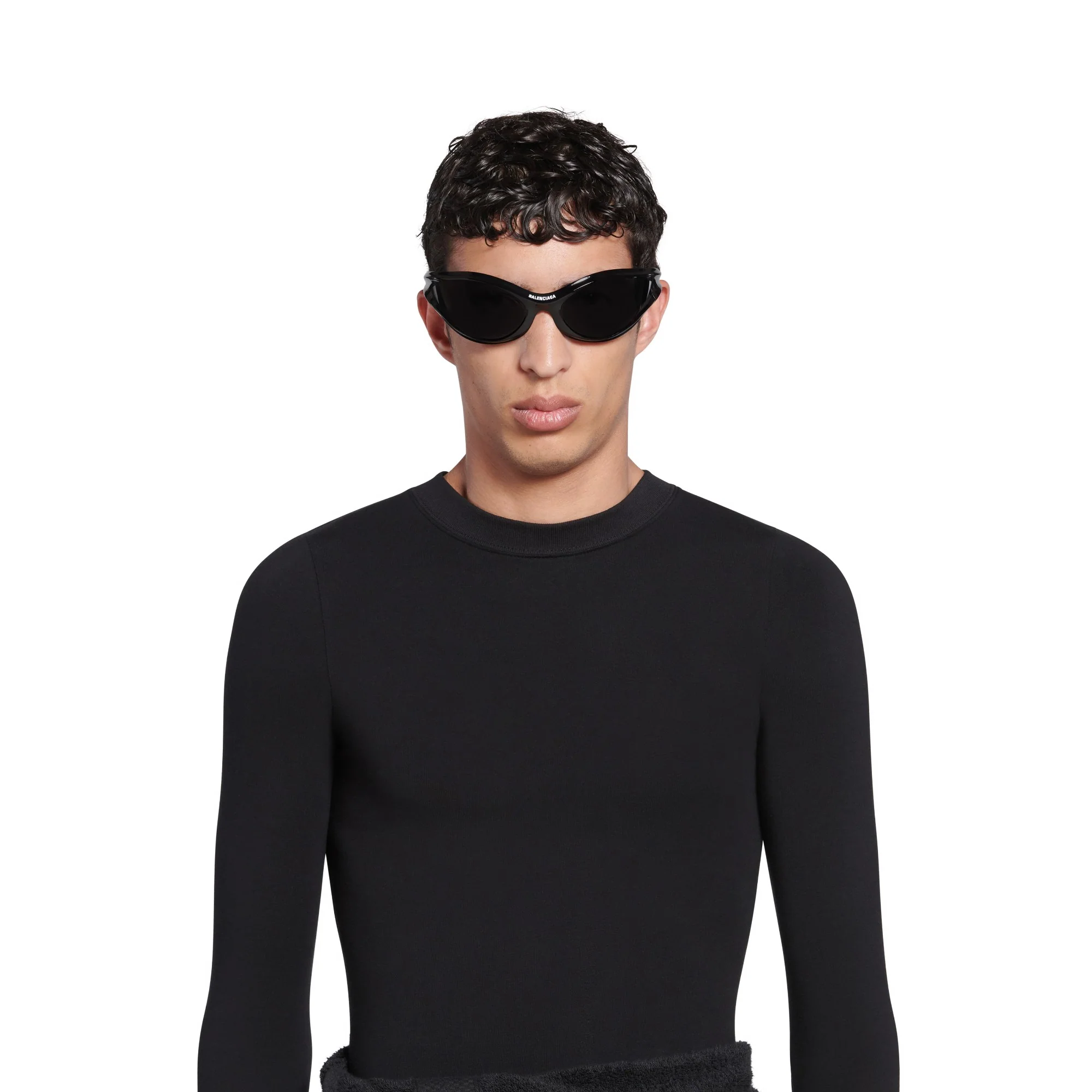 Stretch Long Sleeve T-Shirt - Black - Image 6
