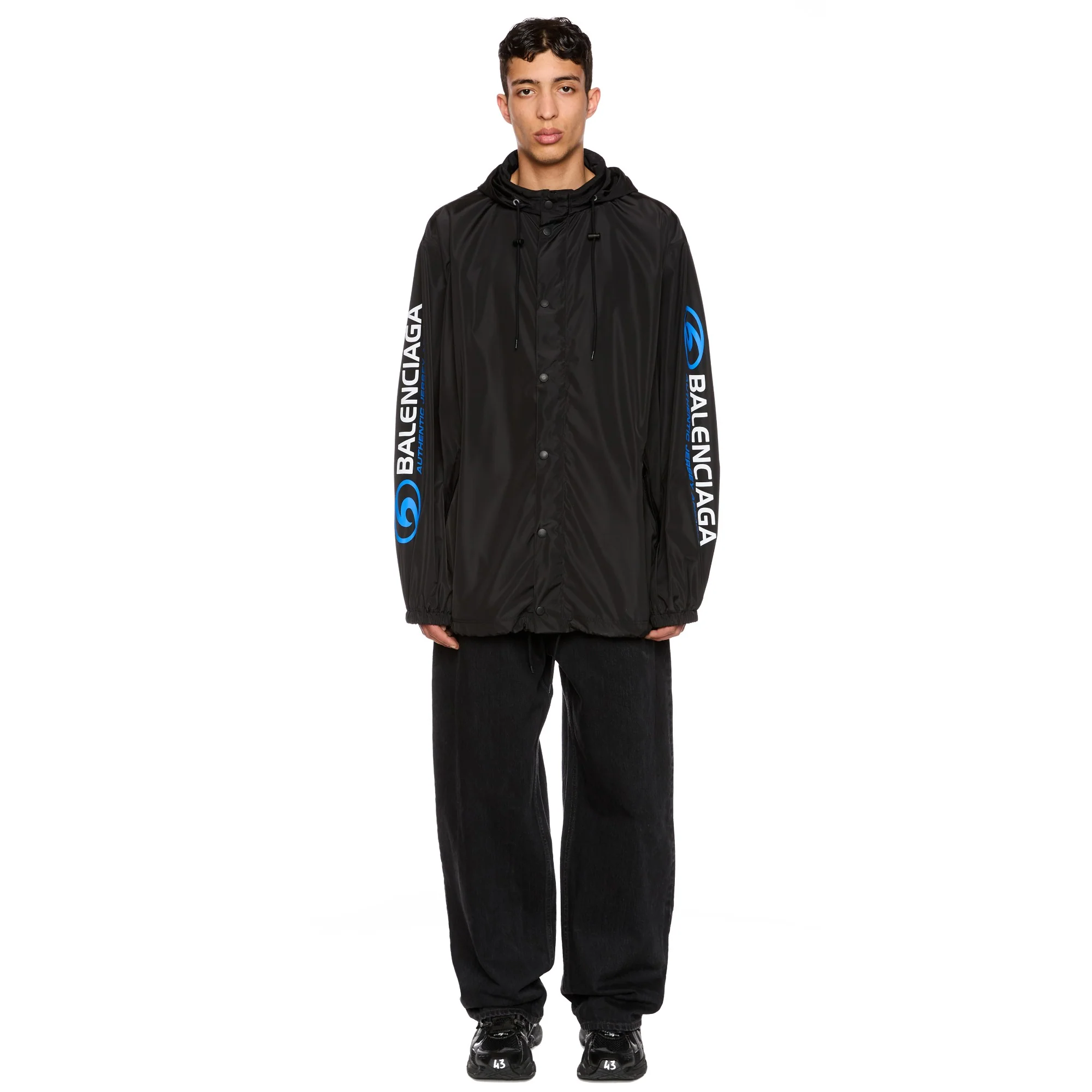 Short Windbreaker - Black - Image 2