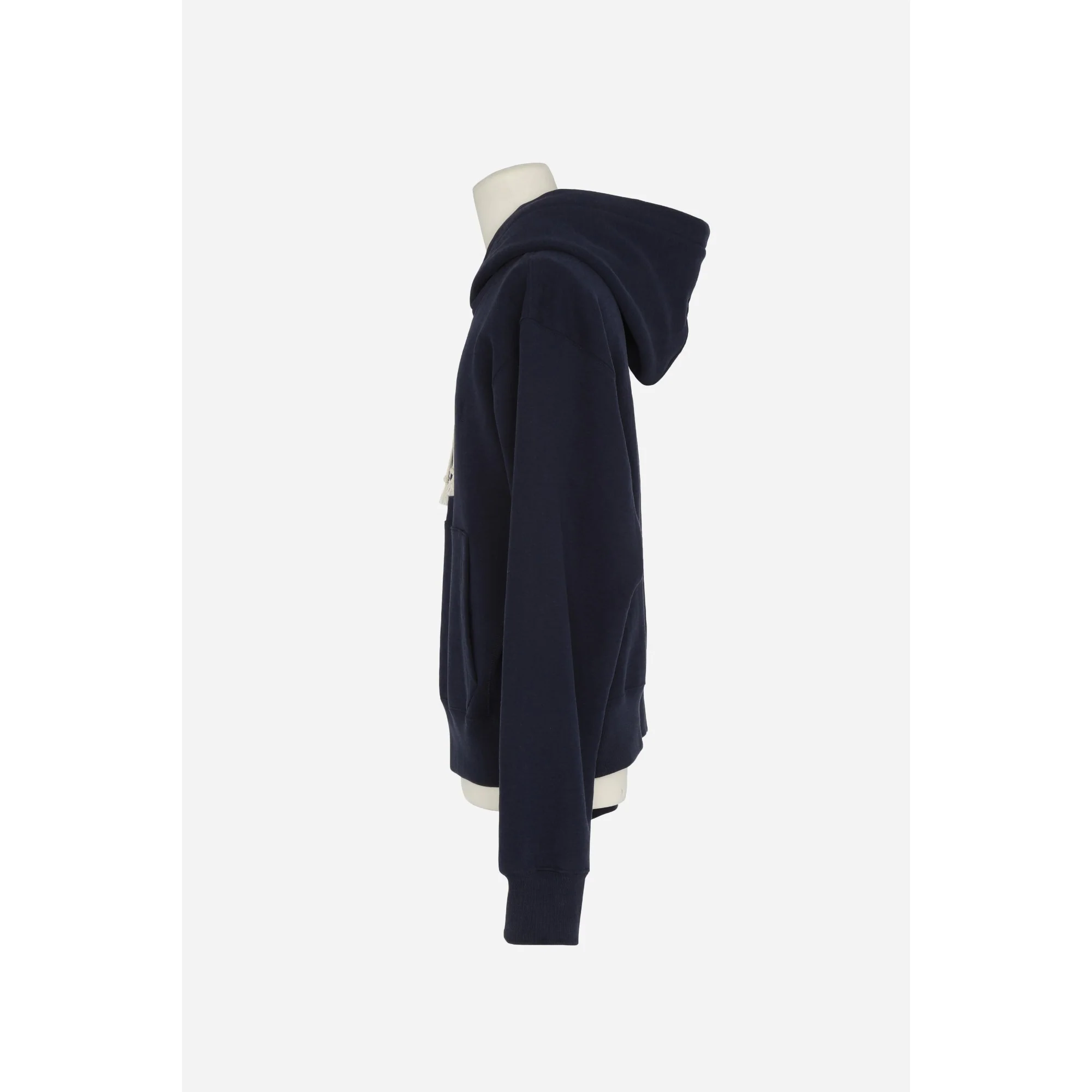 Hoodie Molleton Doux Gots - Marine - Image 3