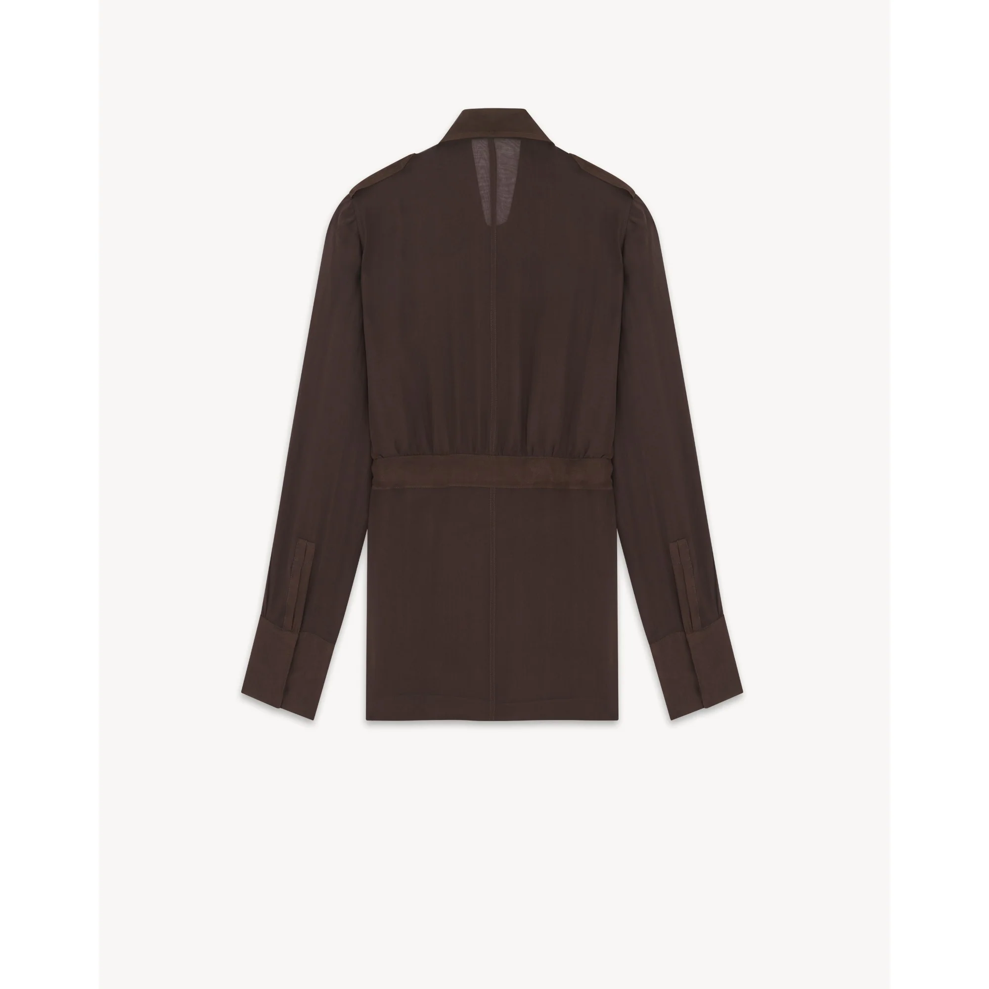 Robe Mousseline De Soie - Chocolat - Image 2