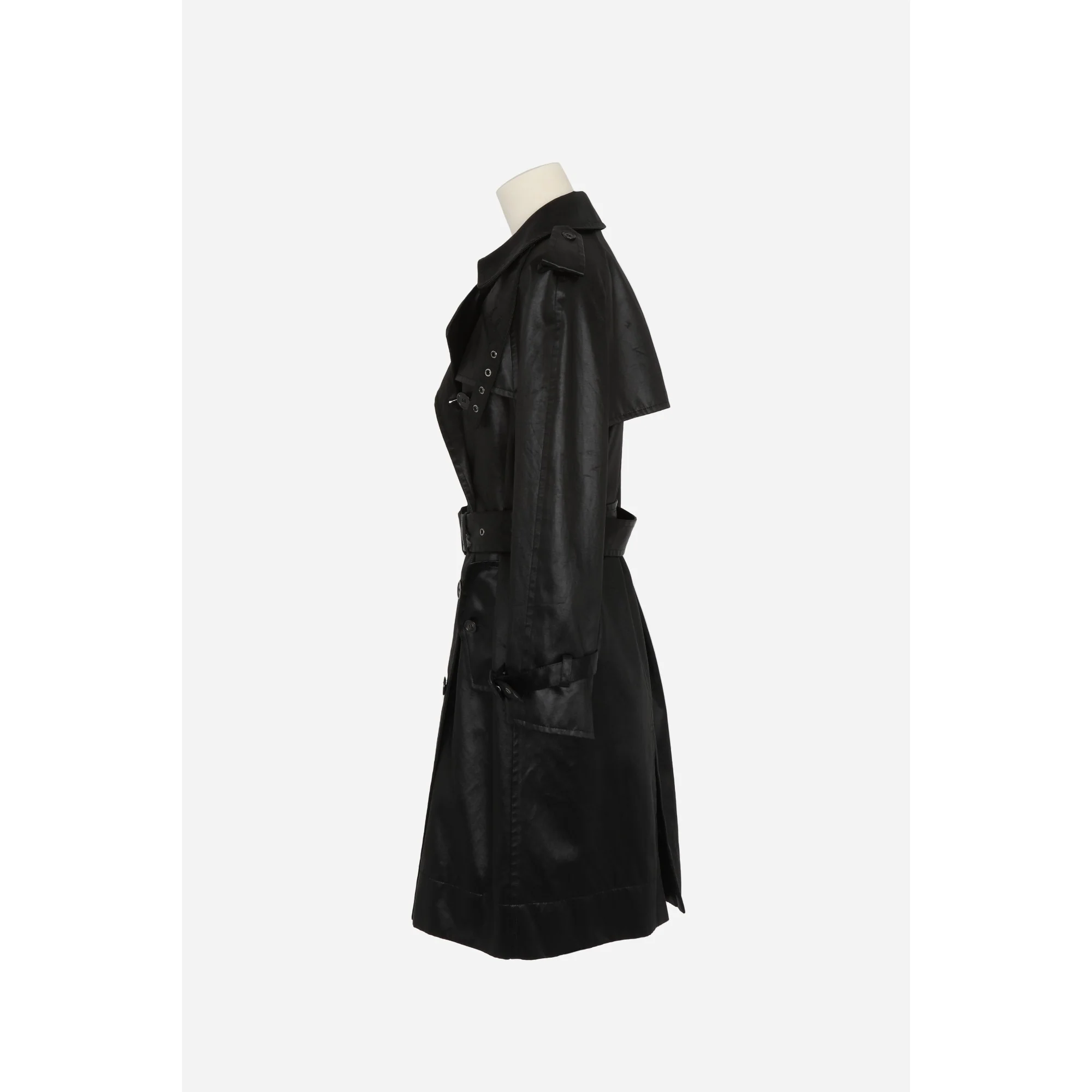 Trench Satin Chintze Lave - Noir - Image 3