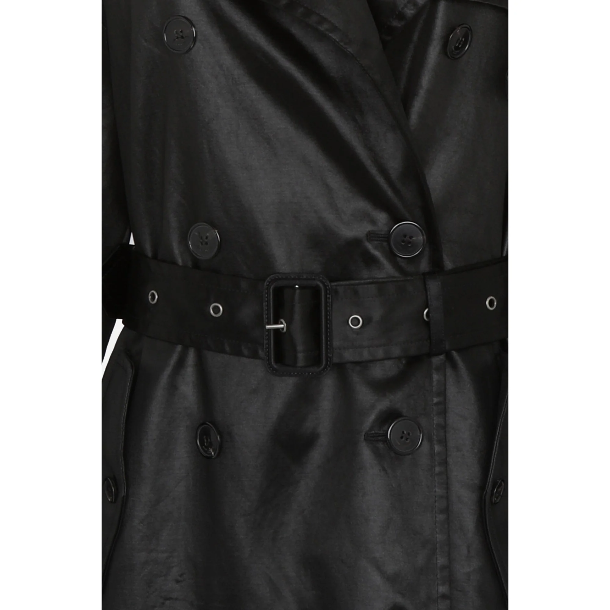 Trench Satin Chintze Lave - Noir - Image 4